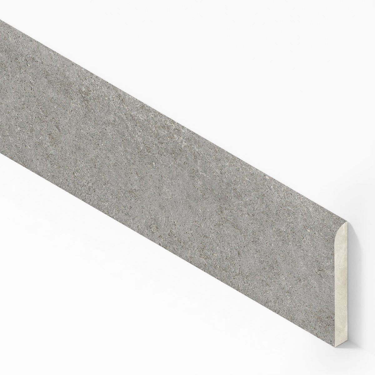 Plinthe carrelage effet Pierre Calcaire Gris Cendré 80x7,2 cm Mat Domella