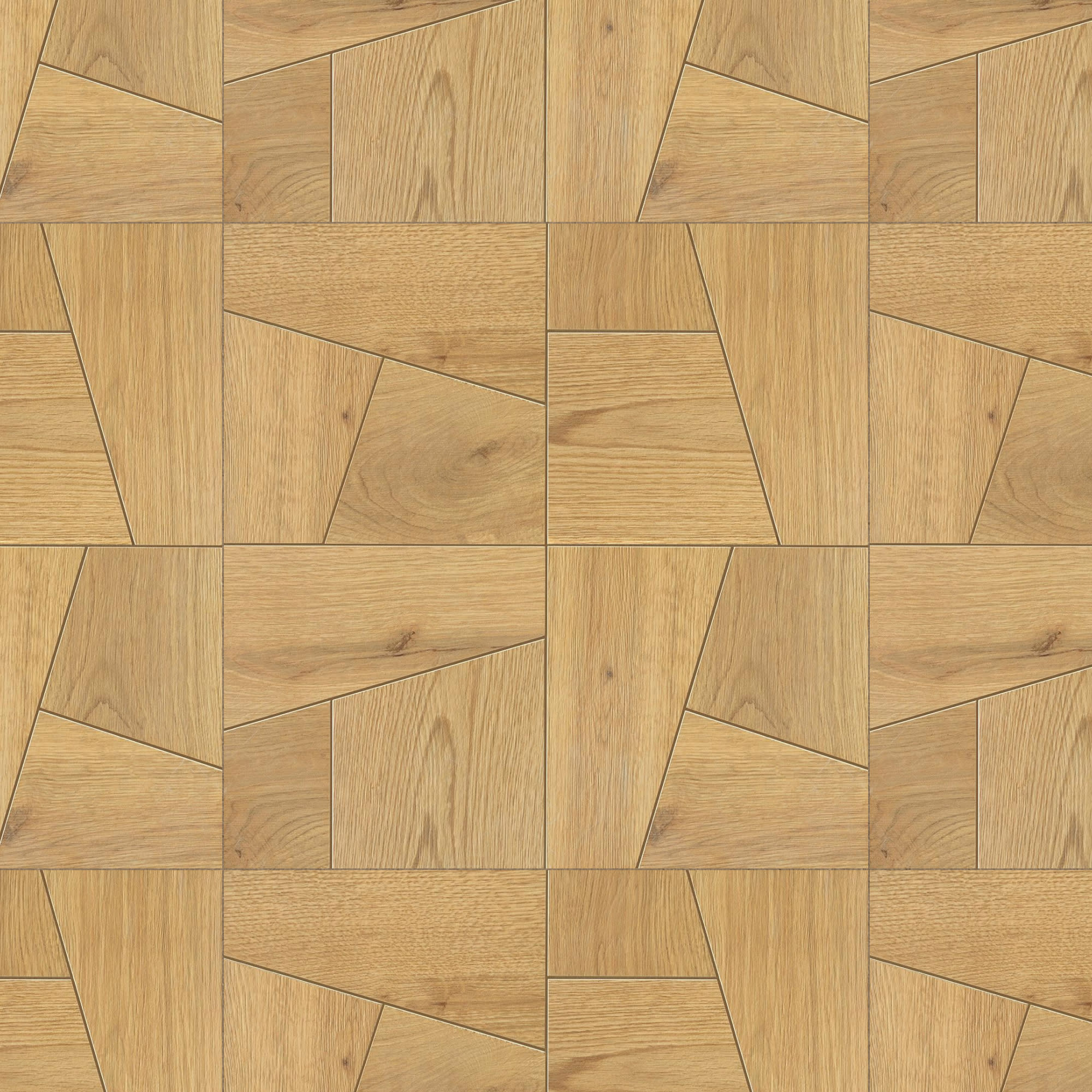 Carrelage effet Parquet Bois Chêne Brun Quadra 56,1x56,1x0,95 cm Mat Bravino - Sol et mur intérieur