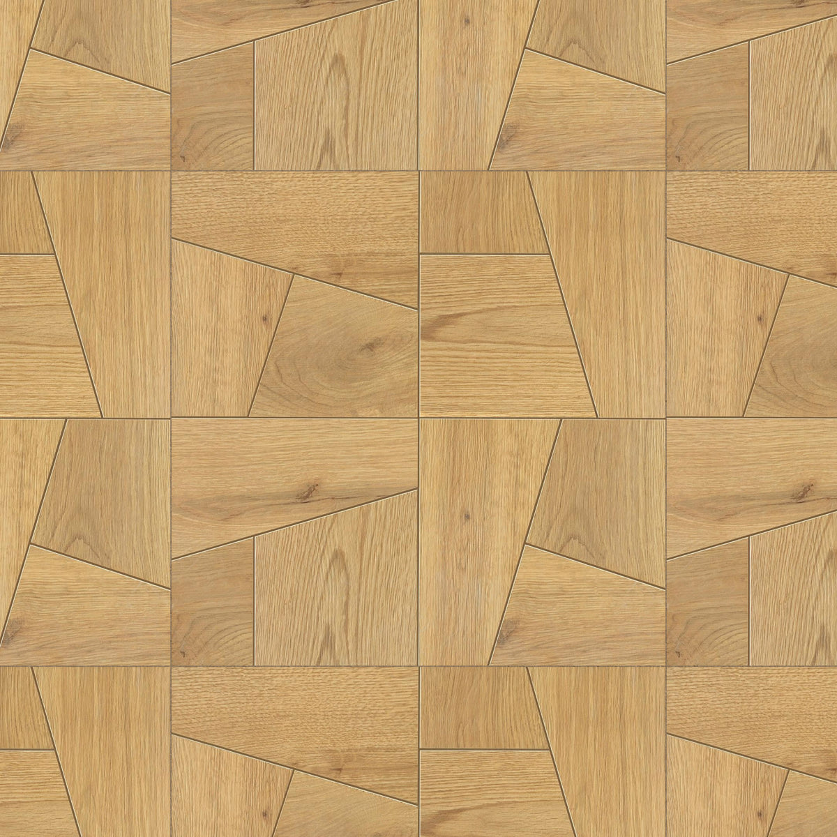 Carrelage effet Parquet Bois Chêne Brun Quadra 56,1x56,1x0,95 cm Mat Bravino - Sol et mur intérieur