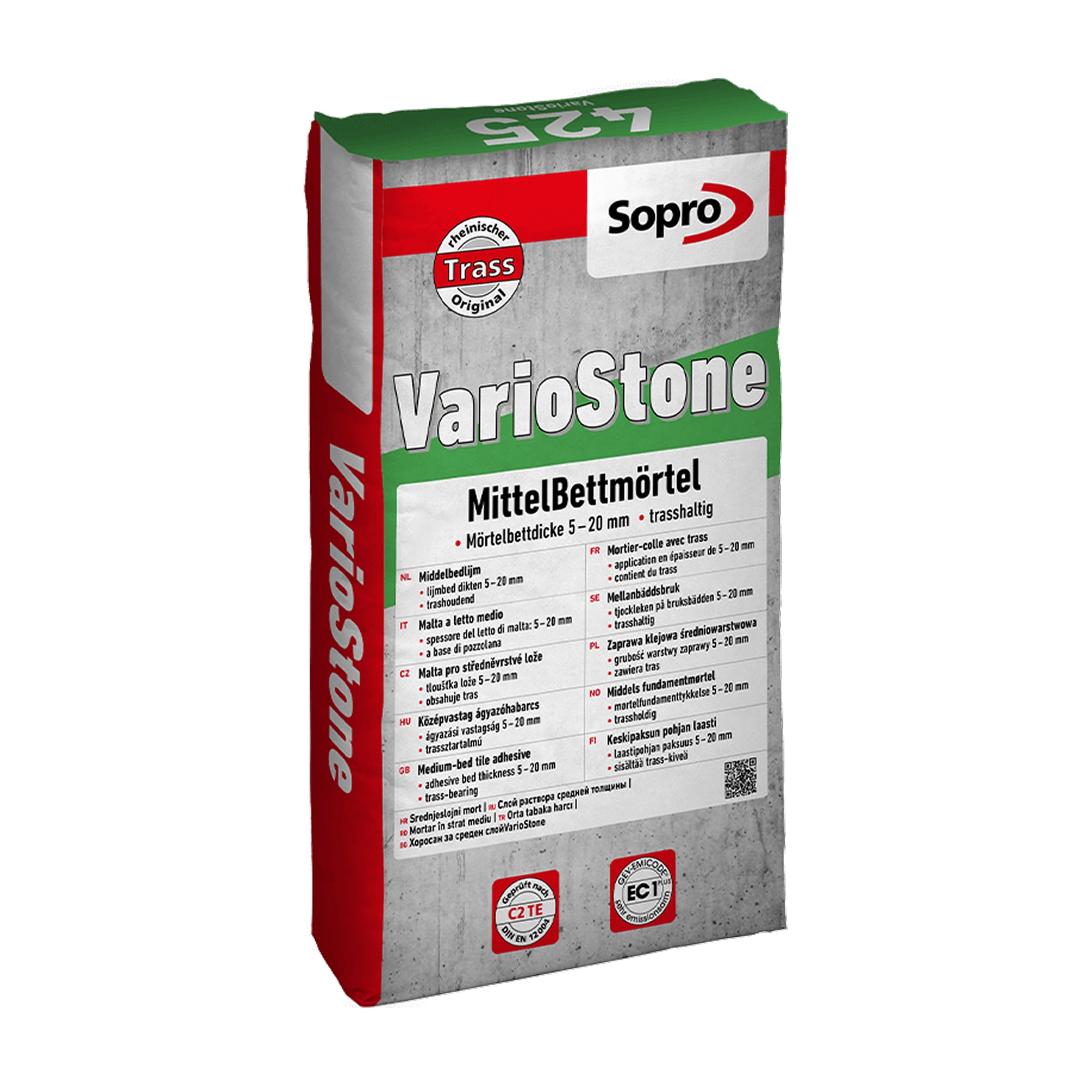 Colle carrelage extérieur - Sopro VST 425 - 25 kg