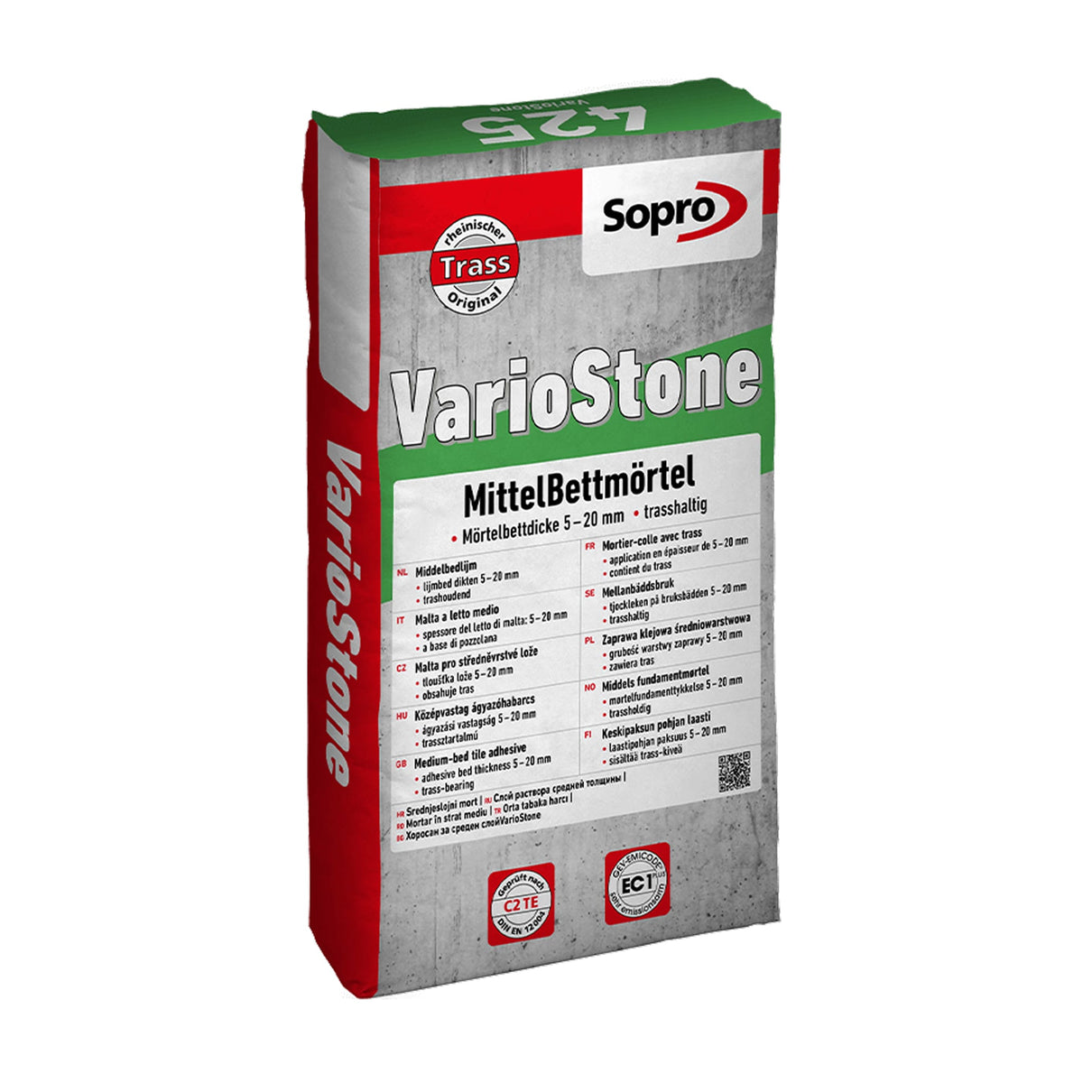 Colle carrelage extérieur - Sopro VST 425 - 25 kg