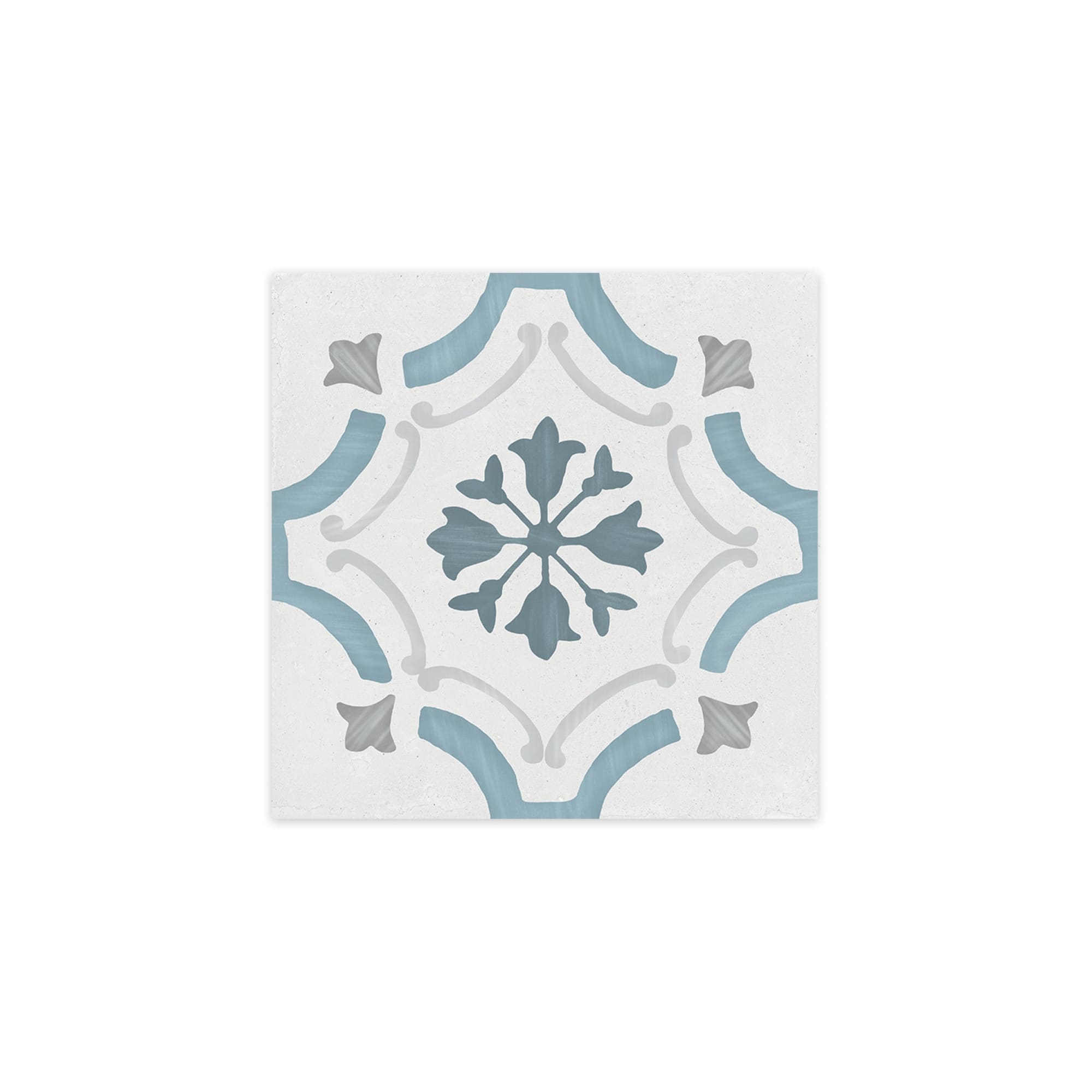 Carrelage effet Carreau ciment Varolia Bleu 22,3x22,3x0,9 cm Ventoril - Sol et mur intérieur