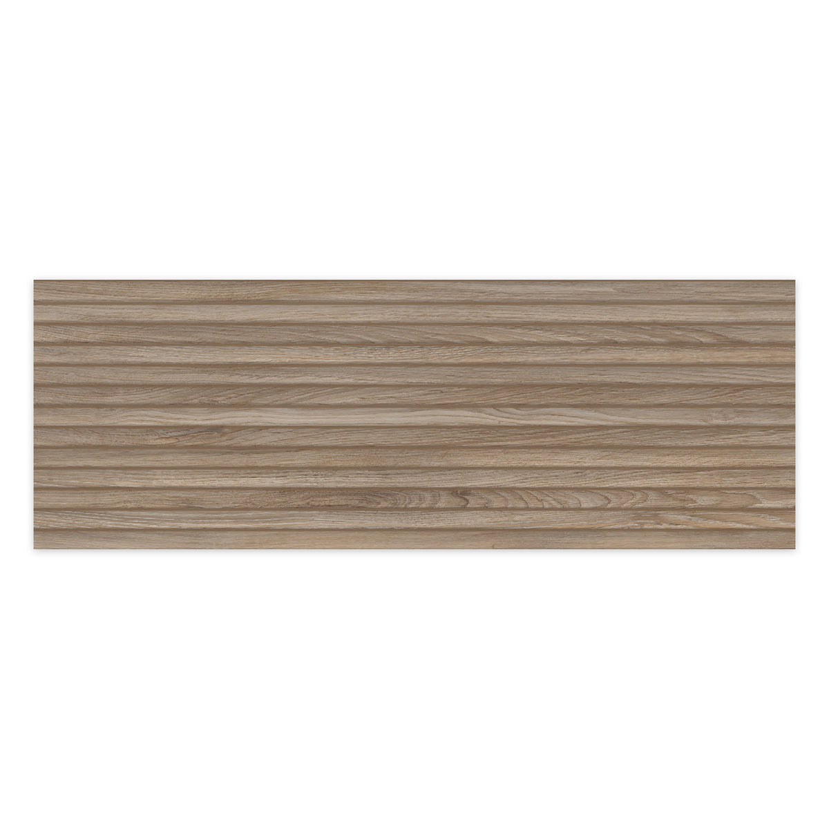 Carrelage effet Bois 3D Chêne Brut Curve 100x33,3x0,98 cm Valdoro - Mur intérieur