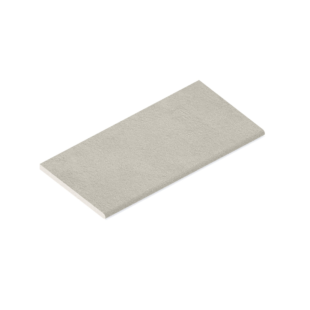 Margelle de piscine effet Béton Gris Argile 60x30x2 cm Bord 1/2 Rond Stavira