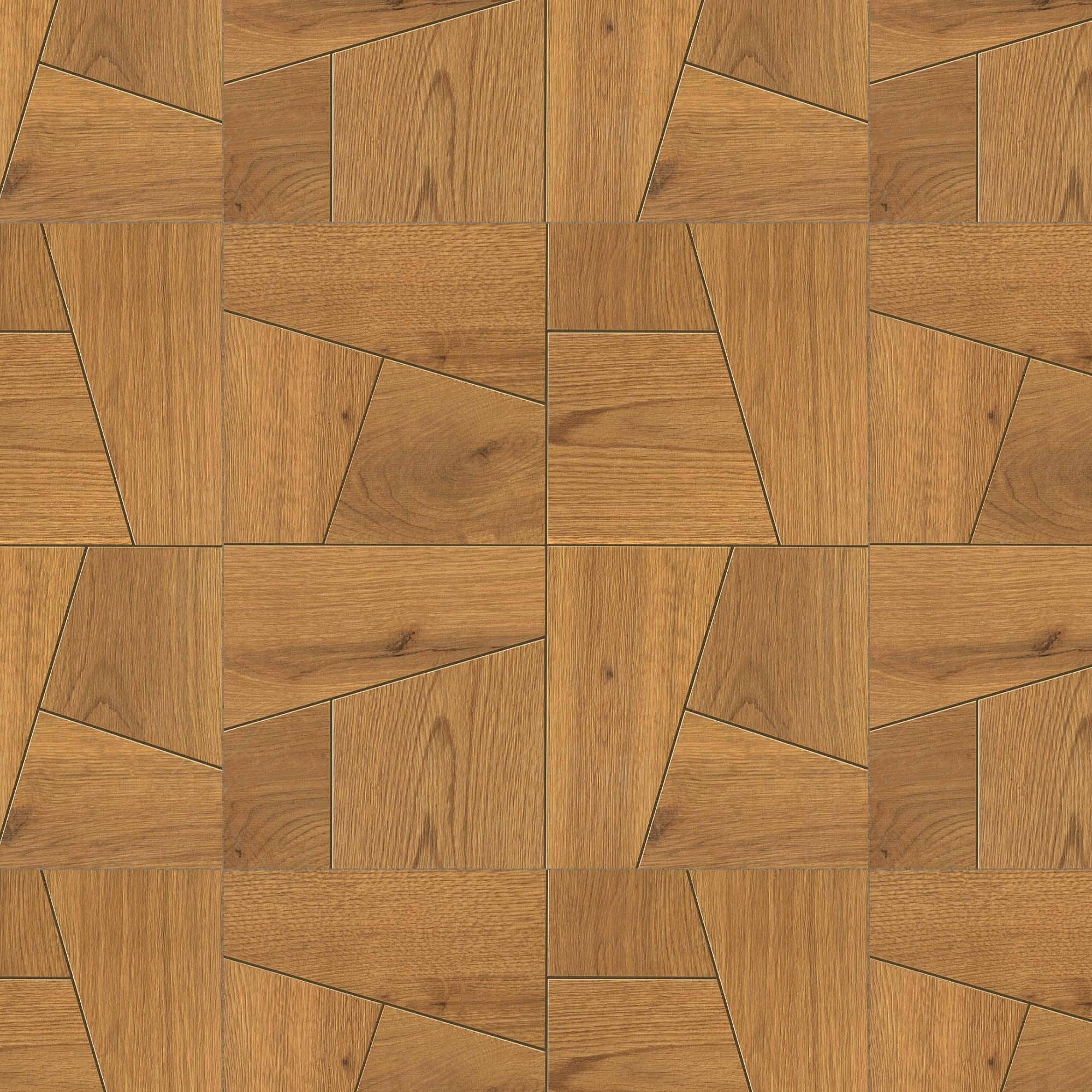 Carrelage effet Parquet Bois Chêne Caramel Quadra 56,1x56,1x0,95 cm Mat Bravino - Sol et mur intérieur