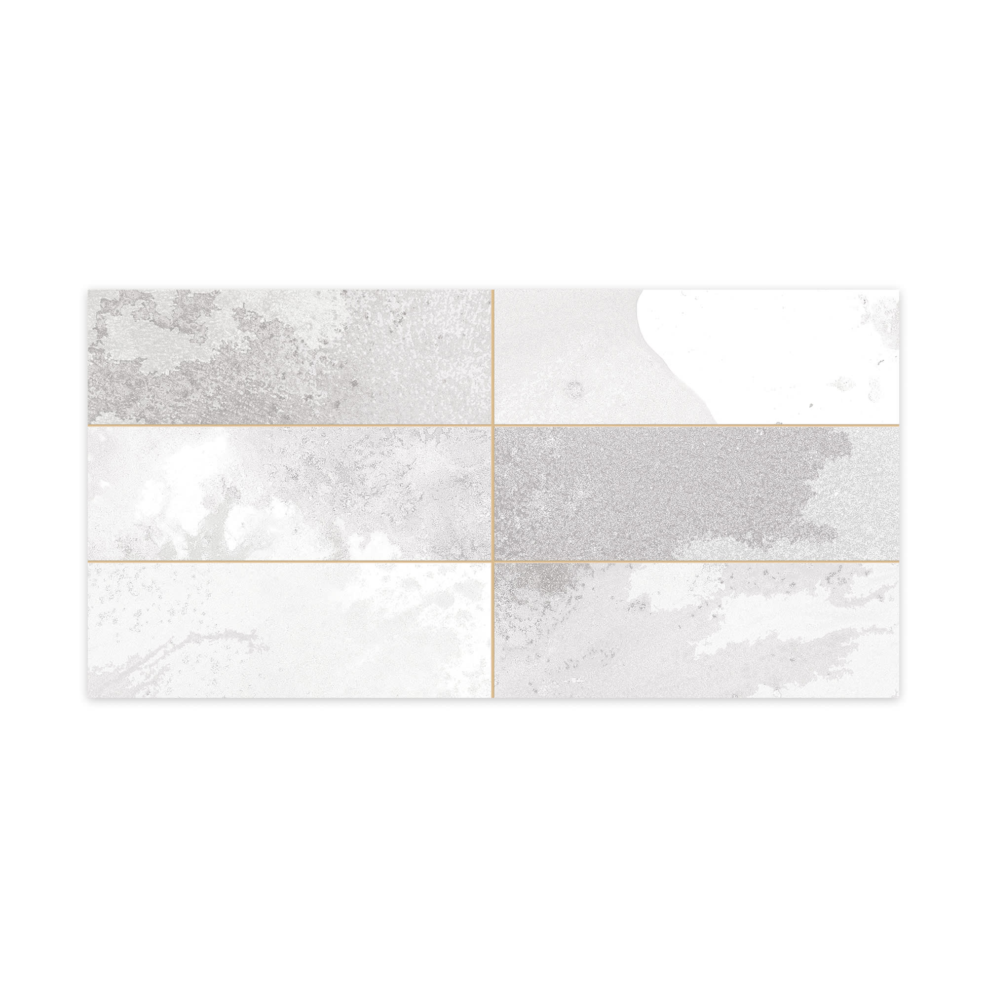 Carrelage Vintage effet Zellige Gris 40x20x1,03 cm Atelora - Mur intérieur