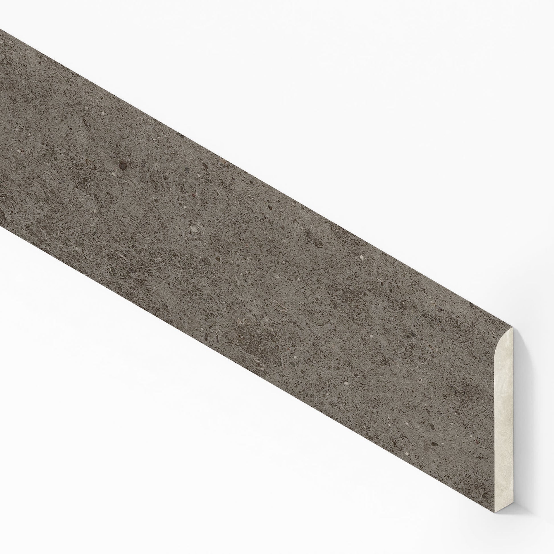 Plinthe carrelage effet Pierre Calcaire Gris Terre 80x7,2 cm Mat Domella