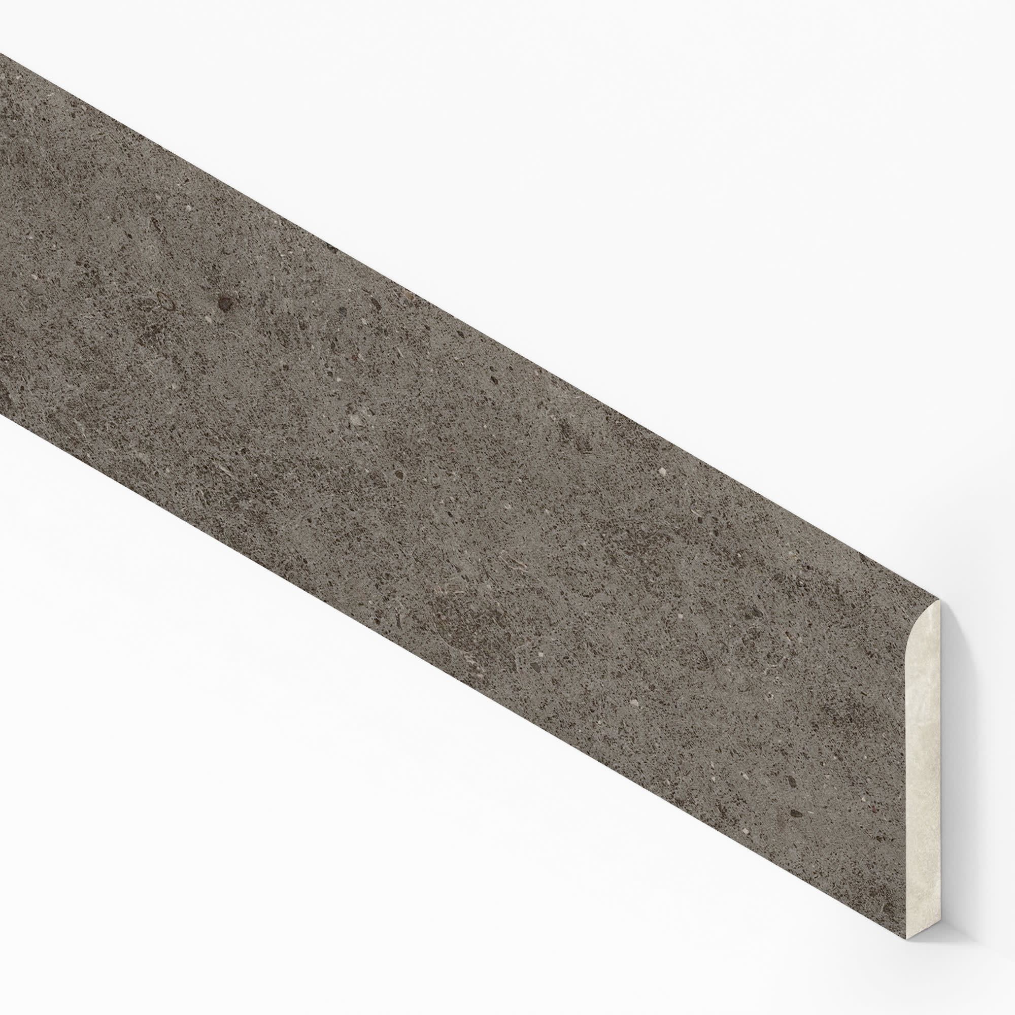 Plinthe carrelage effet Pierre Calcaire Gris Terre 80x7,2 cm Mat Domella