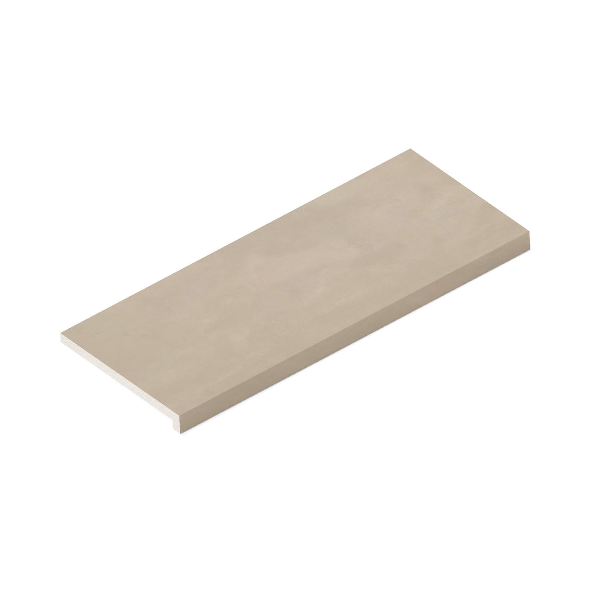 Margelle de piscine effet Béton Beige Crème 80x33x2 cm Bord Droit avec retombée Vetrano