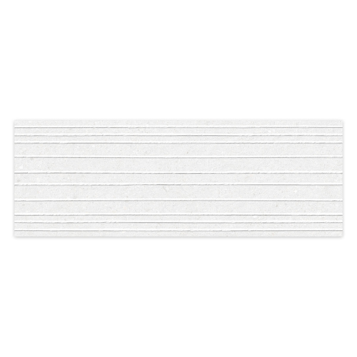 Carrelage effet Béton 3D Blanc Linea 100x33,3x0,98 cm Arvelis - Mur intérieur