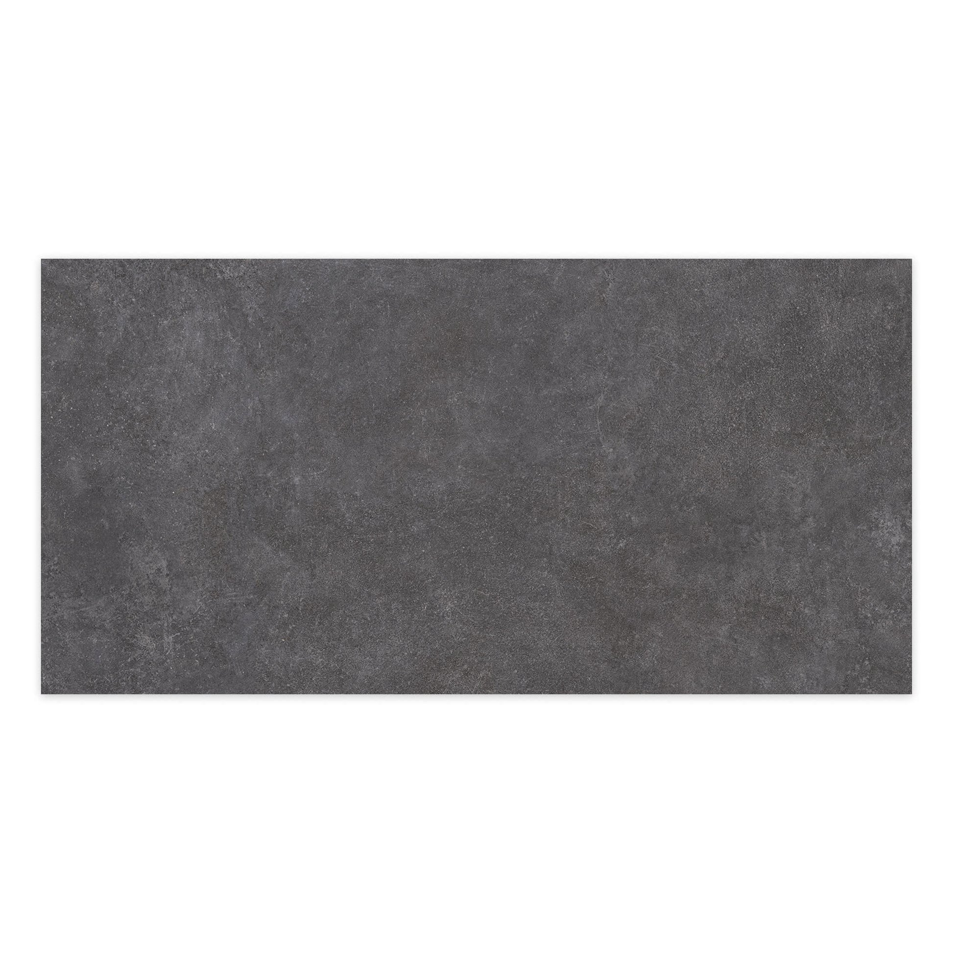 Carrelage effet Béton Gris Anthracite 151x75,5x0,9 cm In&Out Sorelan - Sol et mur intérieur et Sol extérieur