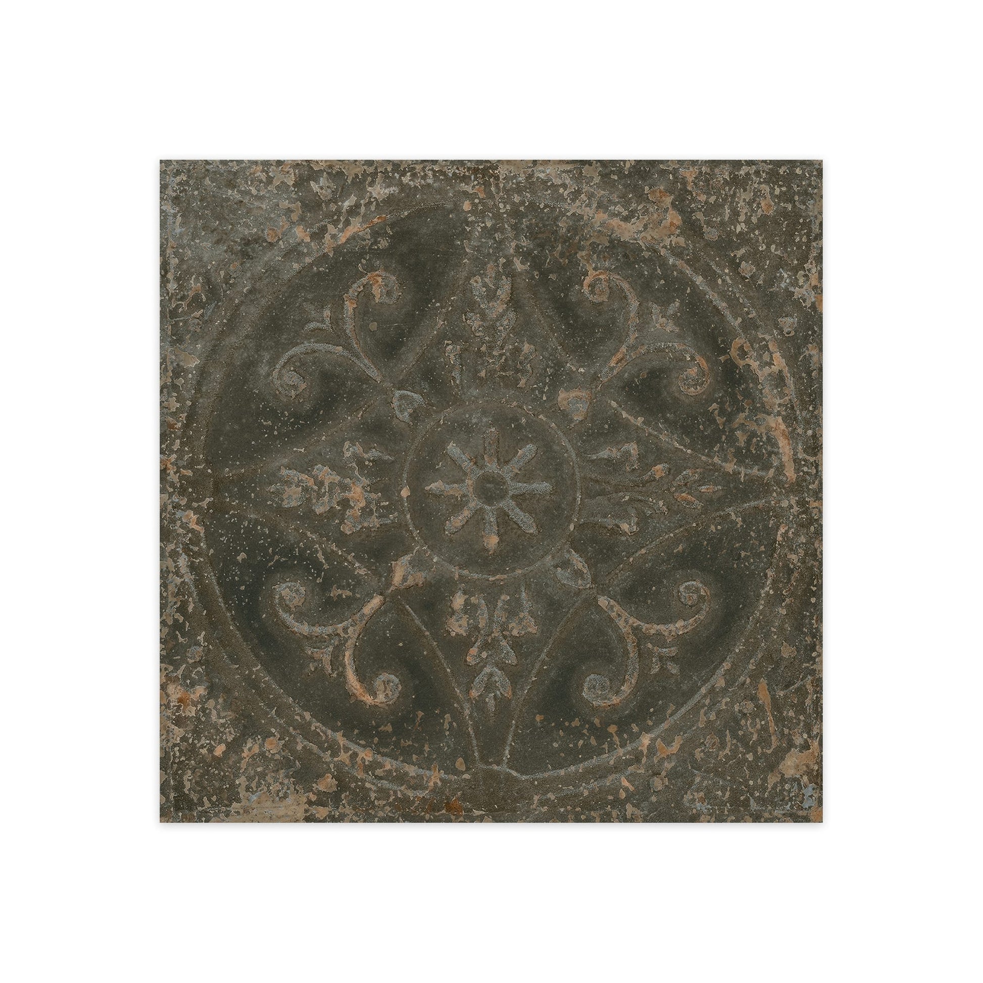 Carrelage Vintage Noir 33x33x0,95 cm Sabratha - Sol et mur intérieur
