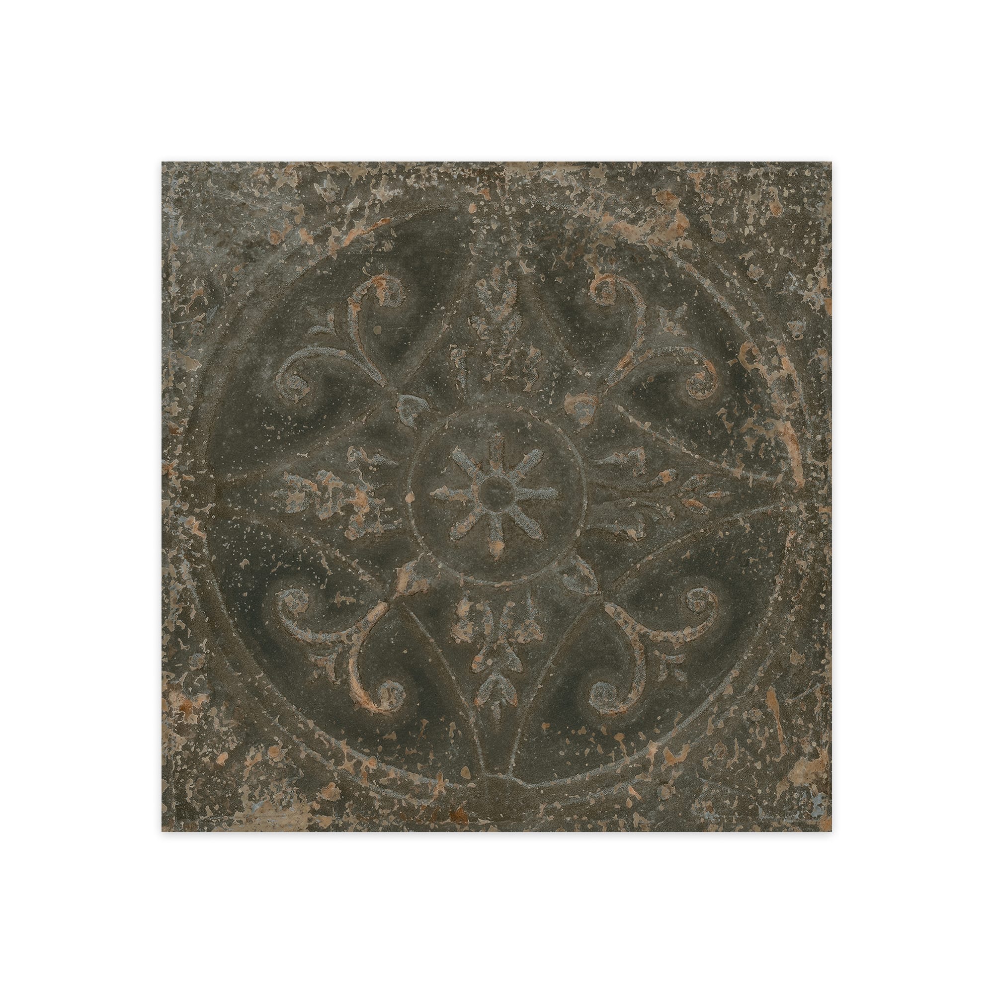 Carrelage Vintage Noir 33x33x0,95 cm Sabratha - Sol et mur intérieur