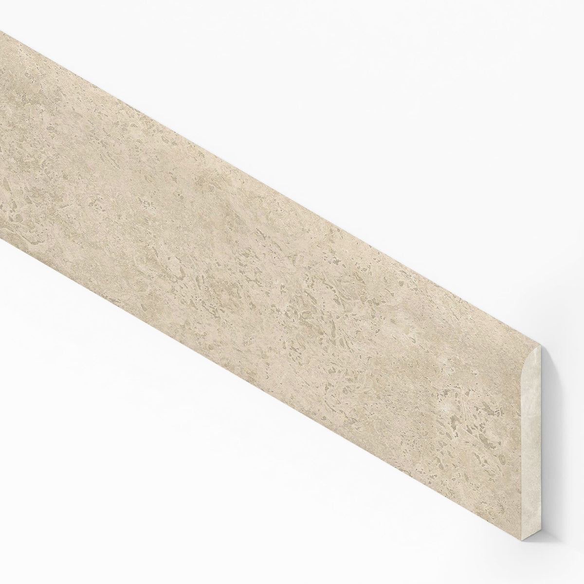 Plinthe carrelage effet Travertin Grège Vein Cut 120x7,2 cm Mat Neravio
