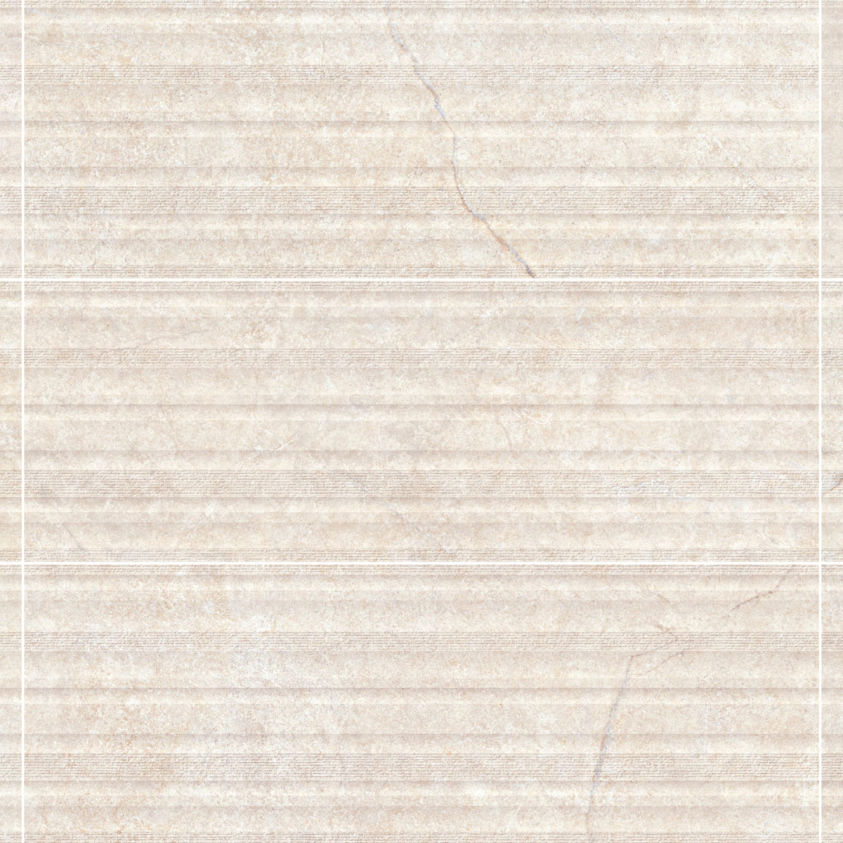 Carrelage effet Pierre 3D Beige Coquille Curve 100x33,3x0,98 cm Torvane - Mur intérieur