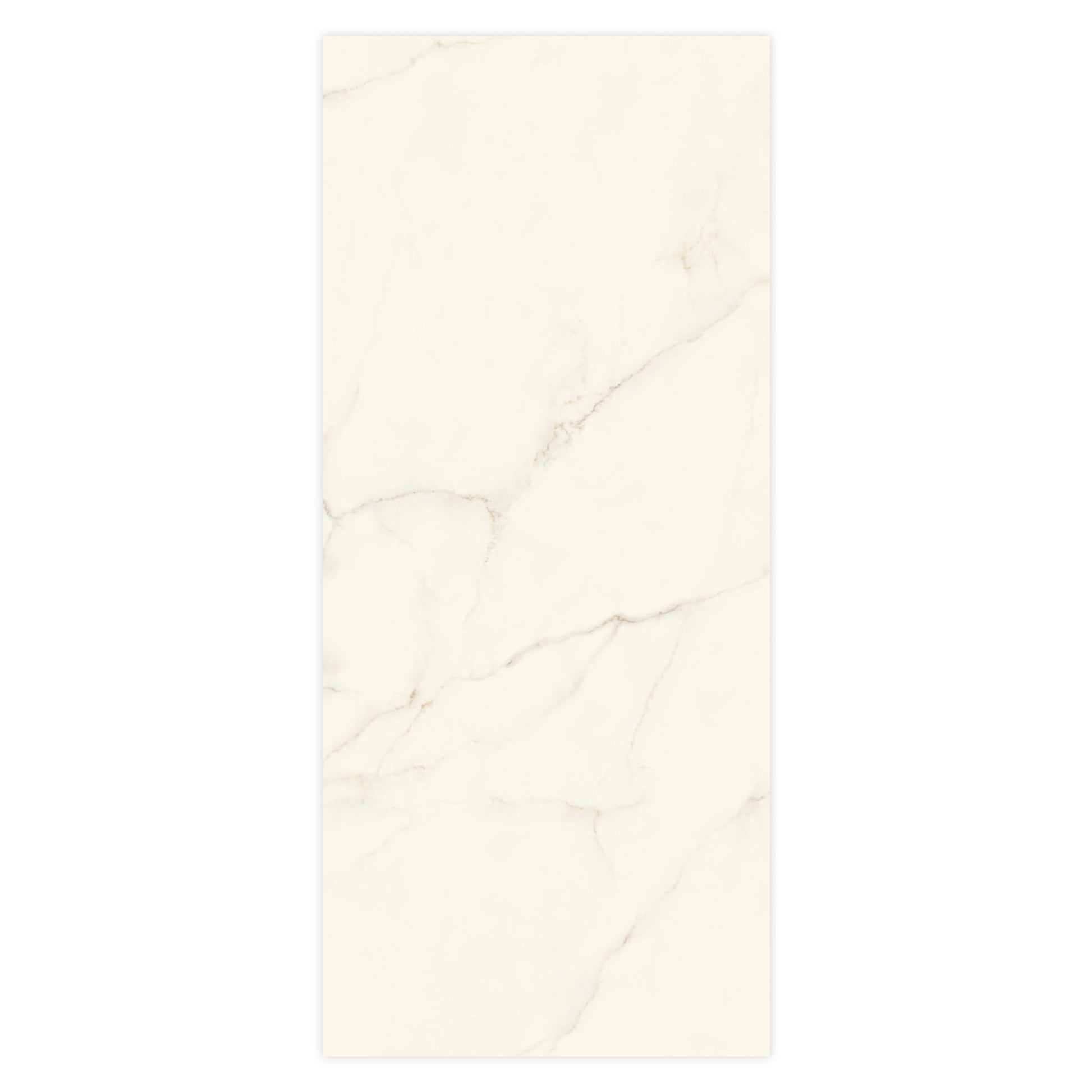 Carrelage effet Marbre Blanc Calacatta Divino 278x120x0,6 cm Brillant Montira - Mur intérieur
