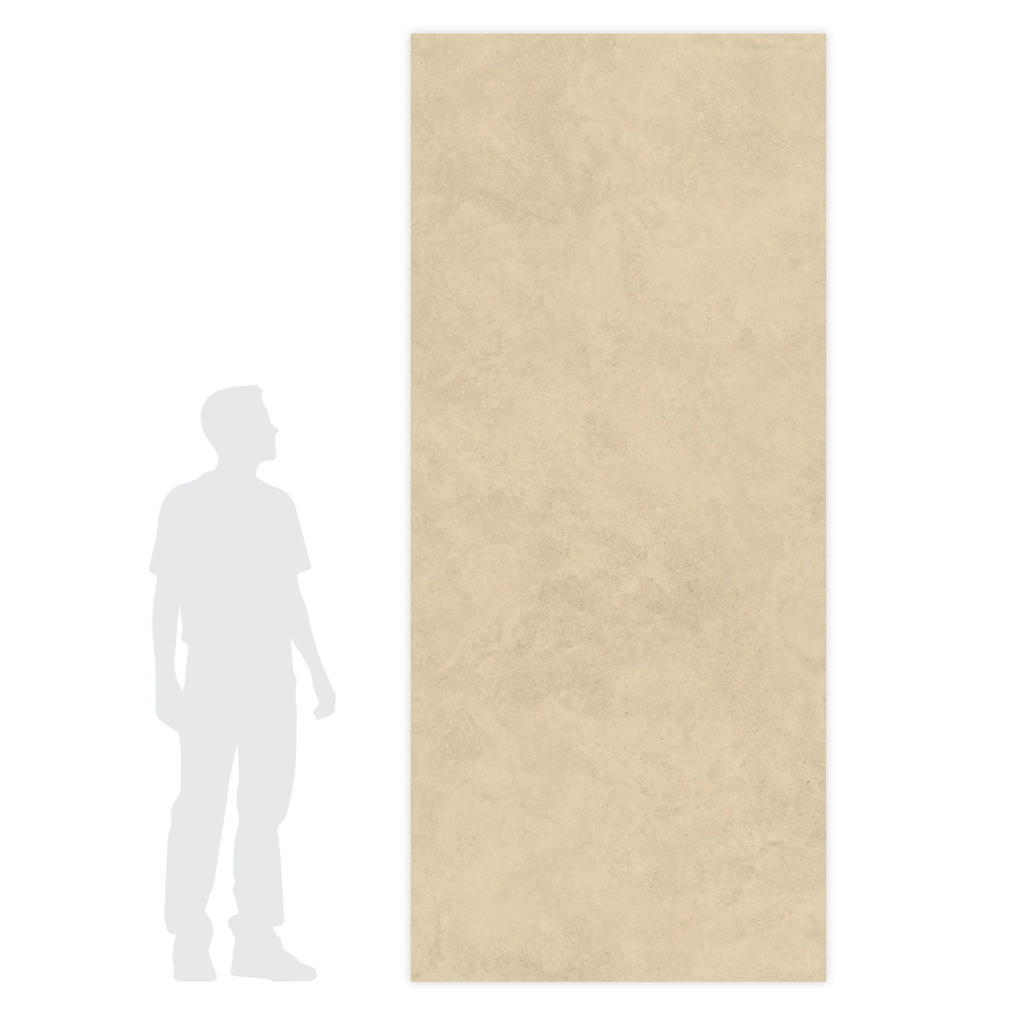Carrelage effet Pierre Calcaire Beige Sable 278x120x0,6 cm Mat Rocalta - Mur intérieur