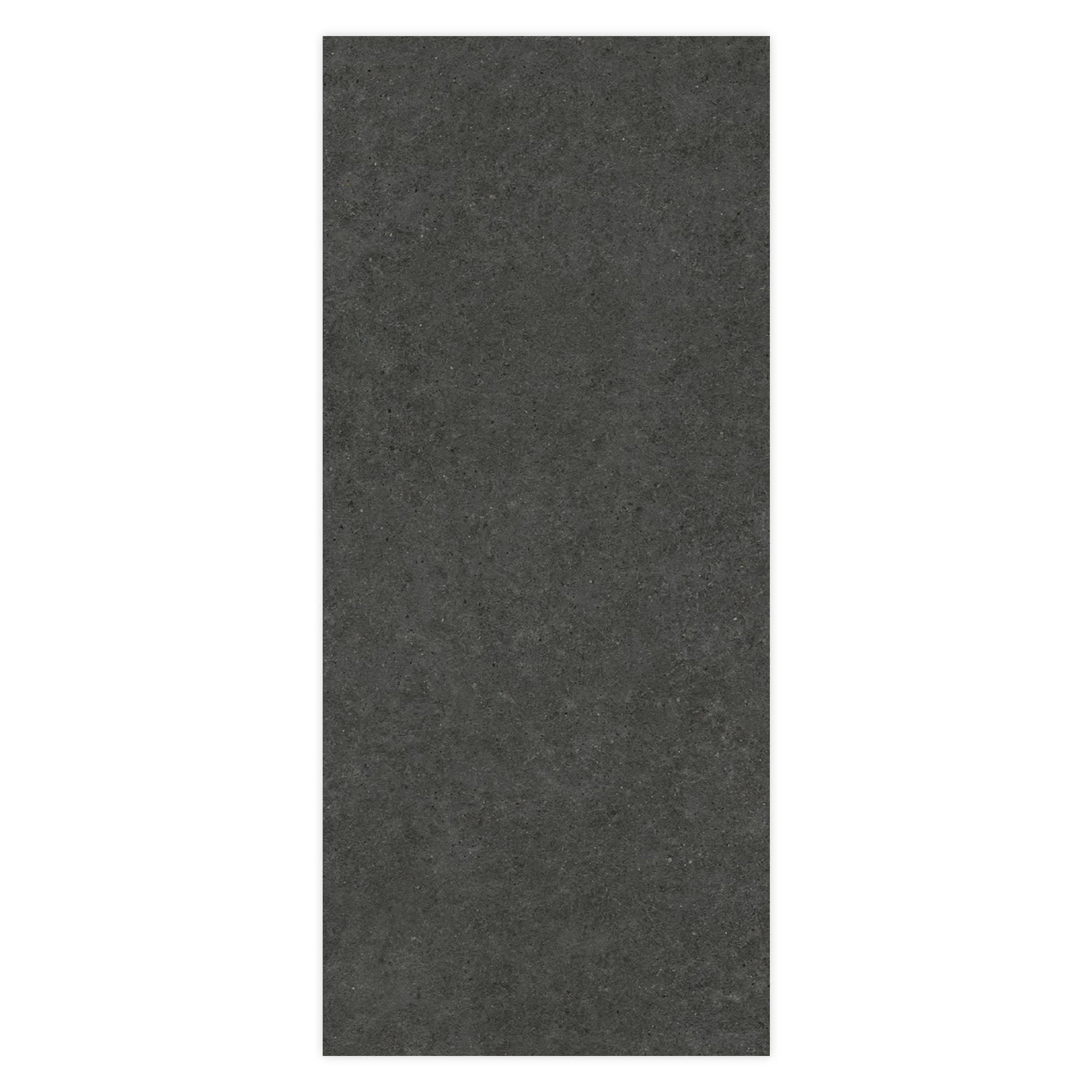 Carrelage effet Pierre Calcaire Gris Carbone 278x120x0,6 cm Mat Domella - Mur intérieur