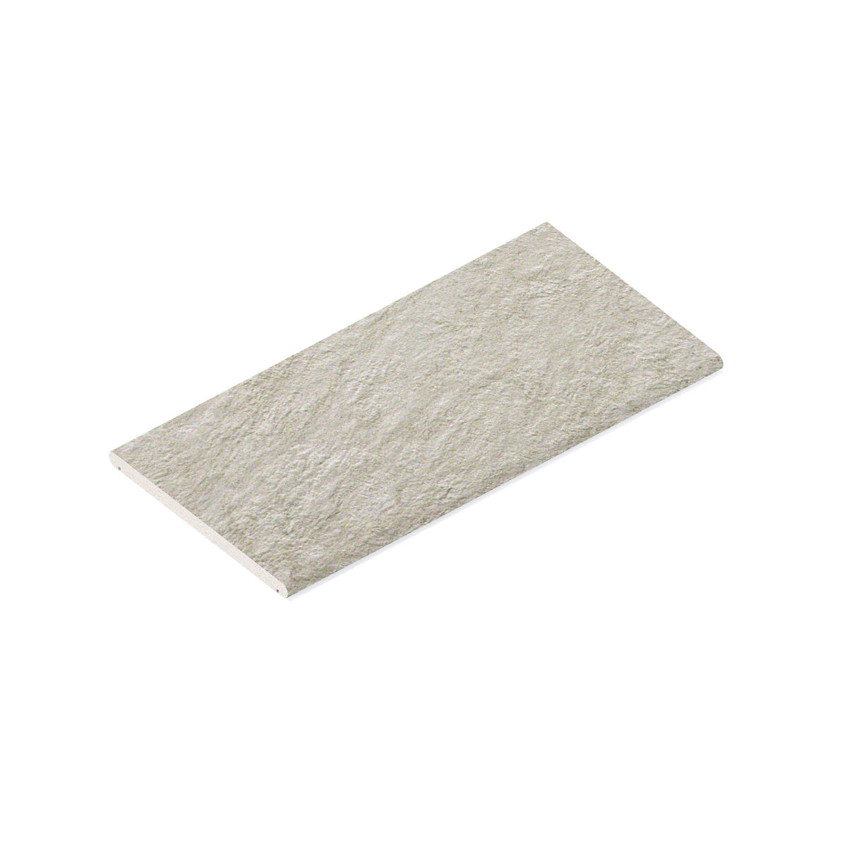 Couvertine effet Pierre Quartzite Gris Crème 60x30x2 cm Bord 1/2 Rond Double Larmier Teravio