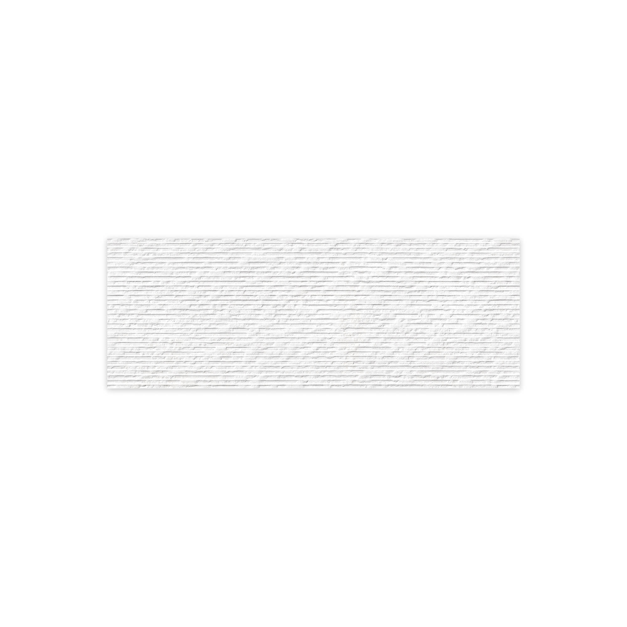 Carrelage effet Béton 3D Blanc Lin 90x32x1,05 cm Sorelan - Mur intérieur
