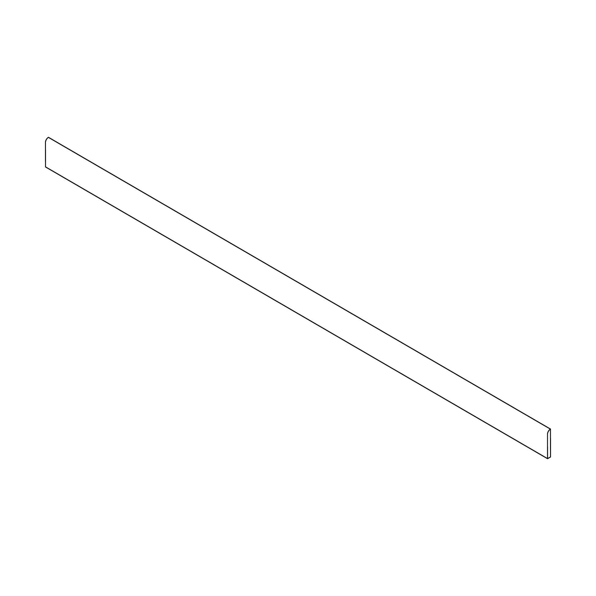 Plinthe carrelage effet Bois Chêne Cuir 150x7,2 cm Mat Lorenta