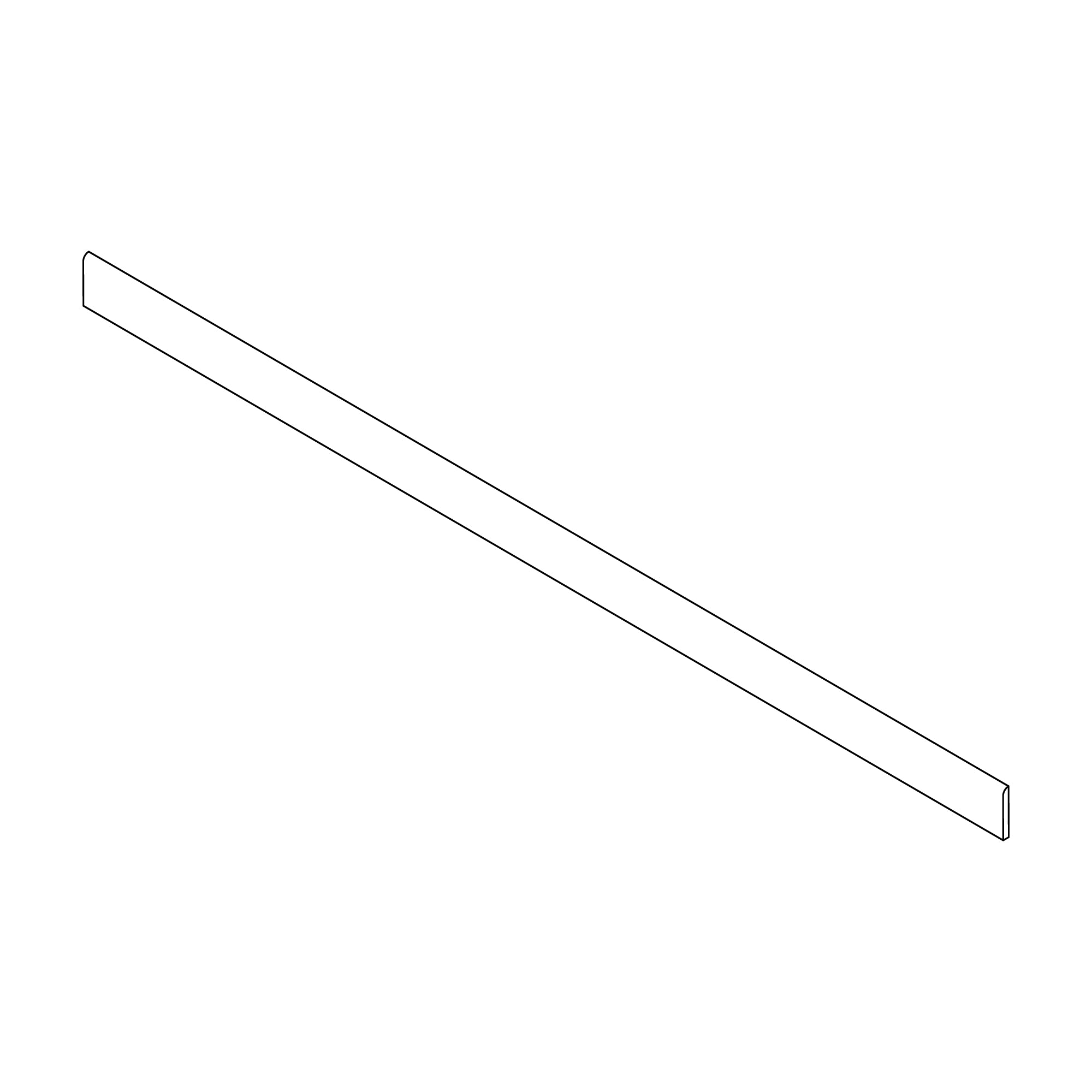 Plinthe carrelage effet Bois Chêne Cognac 150x7,2 cm Mat Lorenta