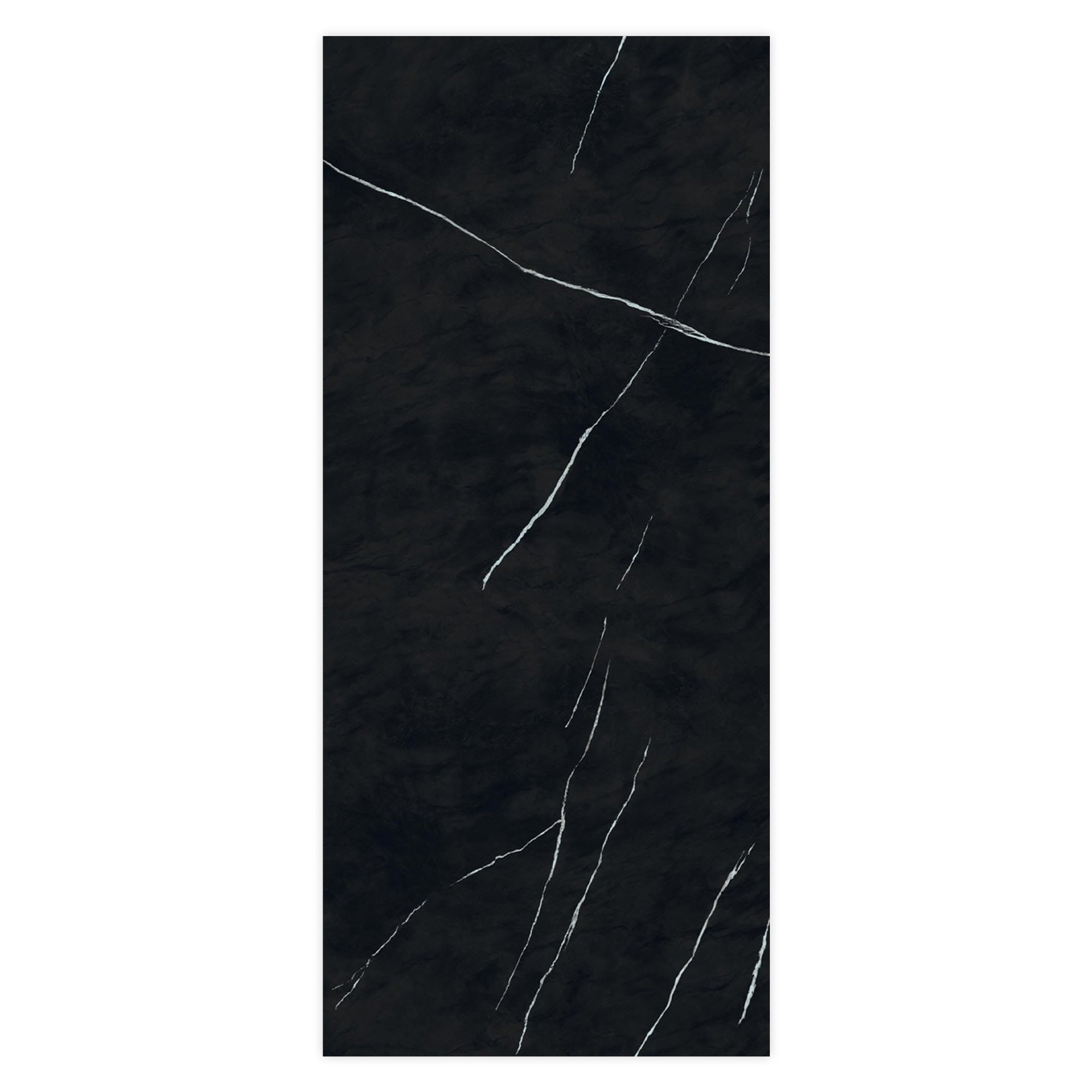 Carrelage effet Marbre Noir Impérial 278x120x0,6 cm Brillant Orsiano - Mur intérieur