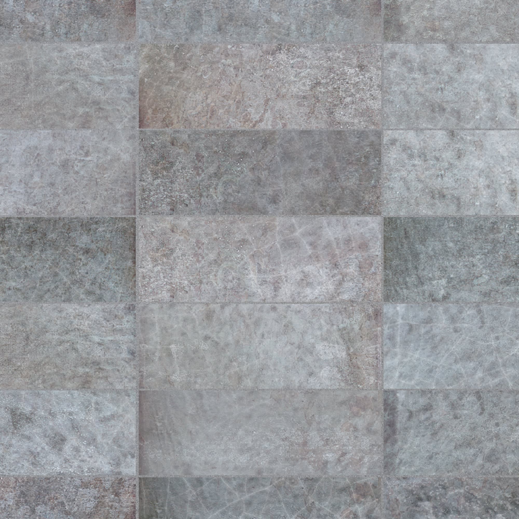 Carrelage effet Zellige Gris 20x6,5x0,85 cm Caldero - Mur intérieur