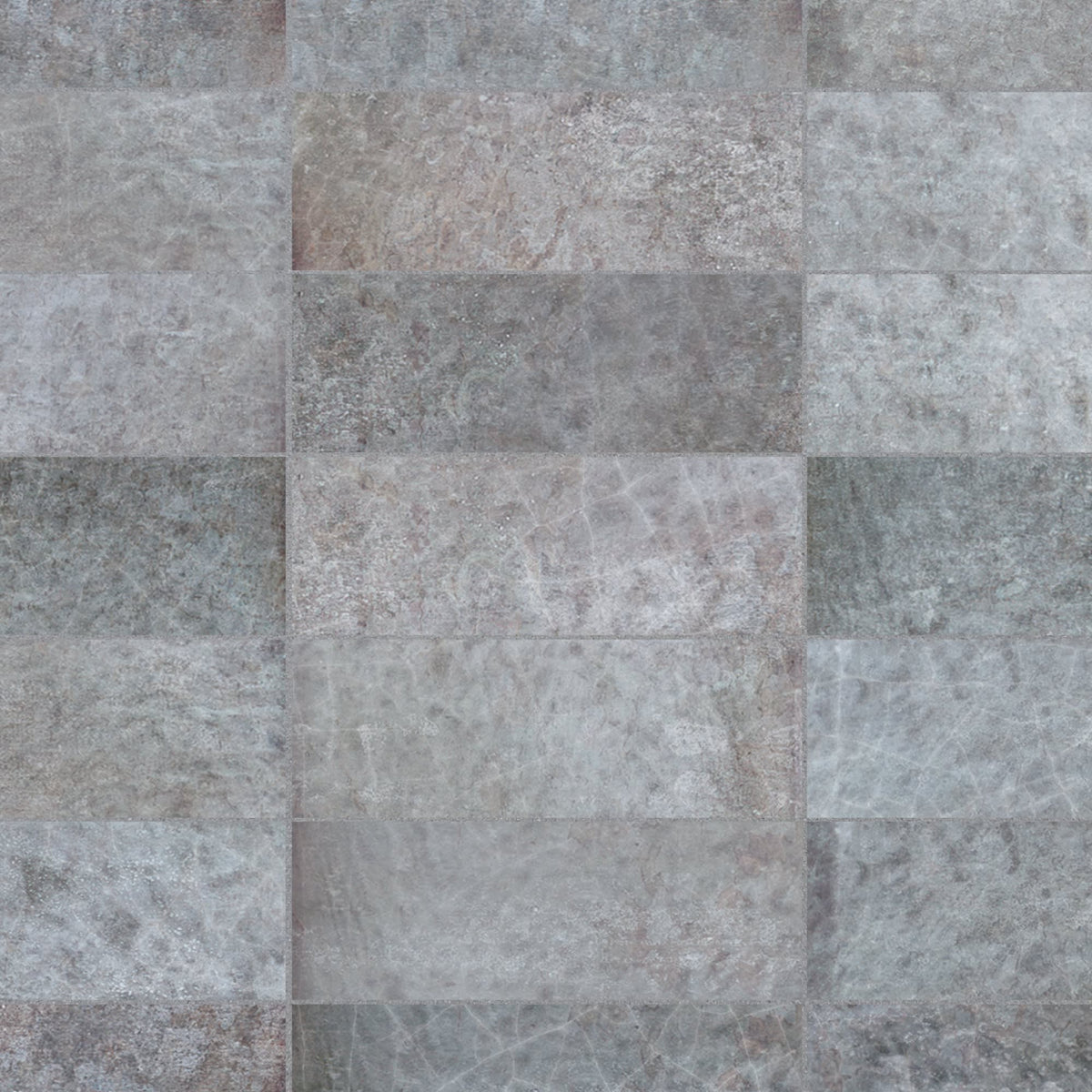 Carrelage effet Zellige Gris 20x6,5x0,85 cm Caldero - Mur intérieur