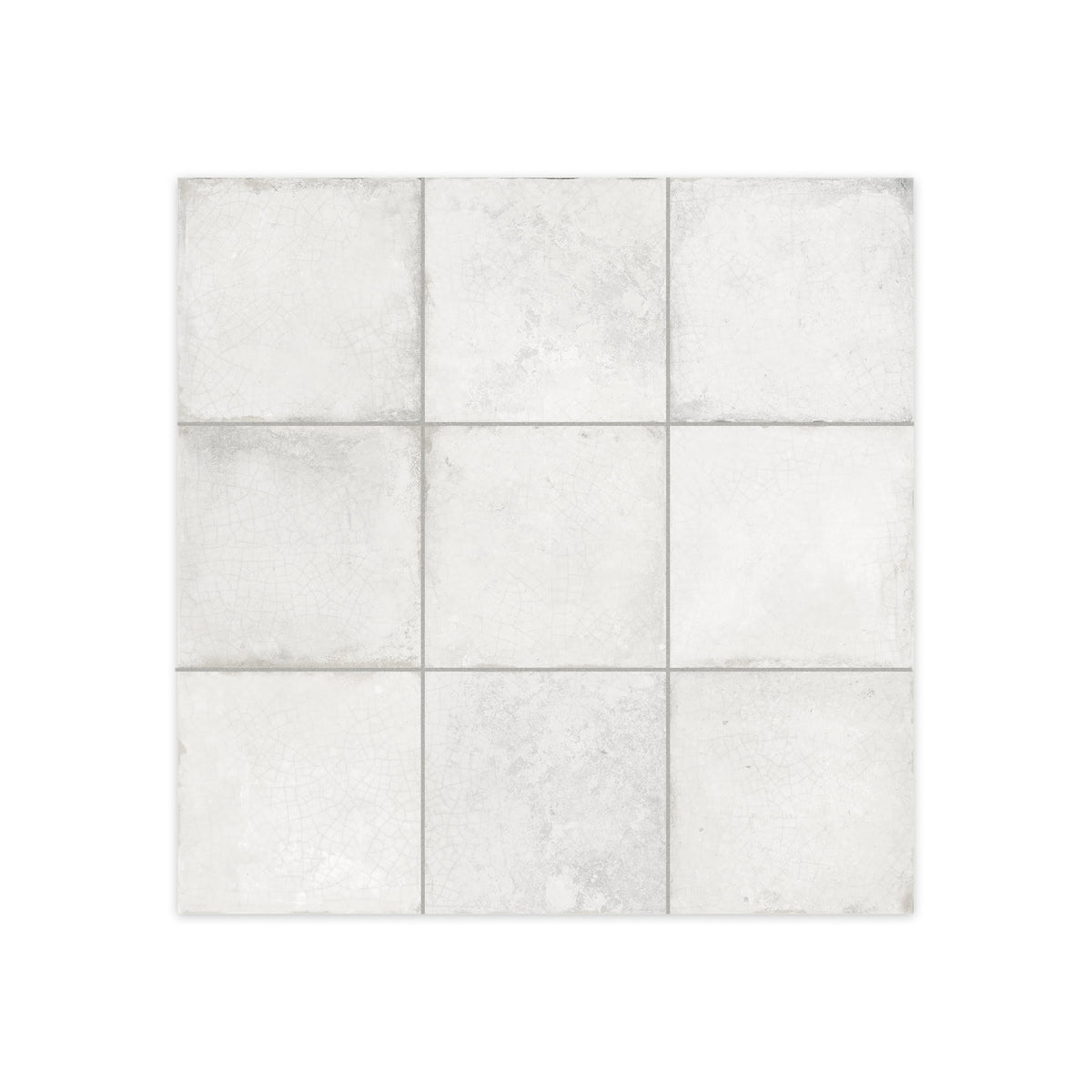 Carrelage Vintage effet Zellige Blanc 33x33x0,95 cm Orelia - Sol et mur intérieur