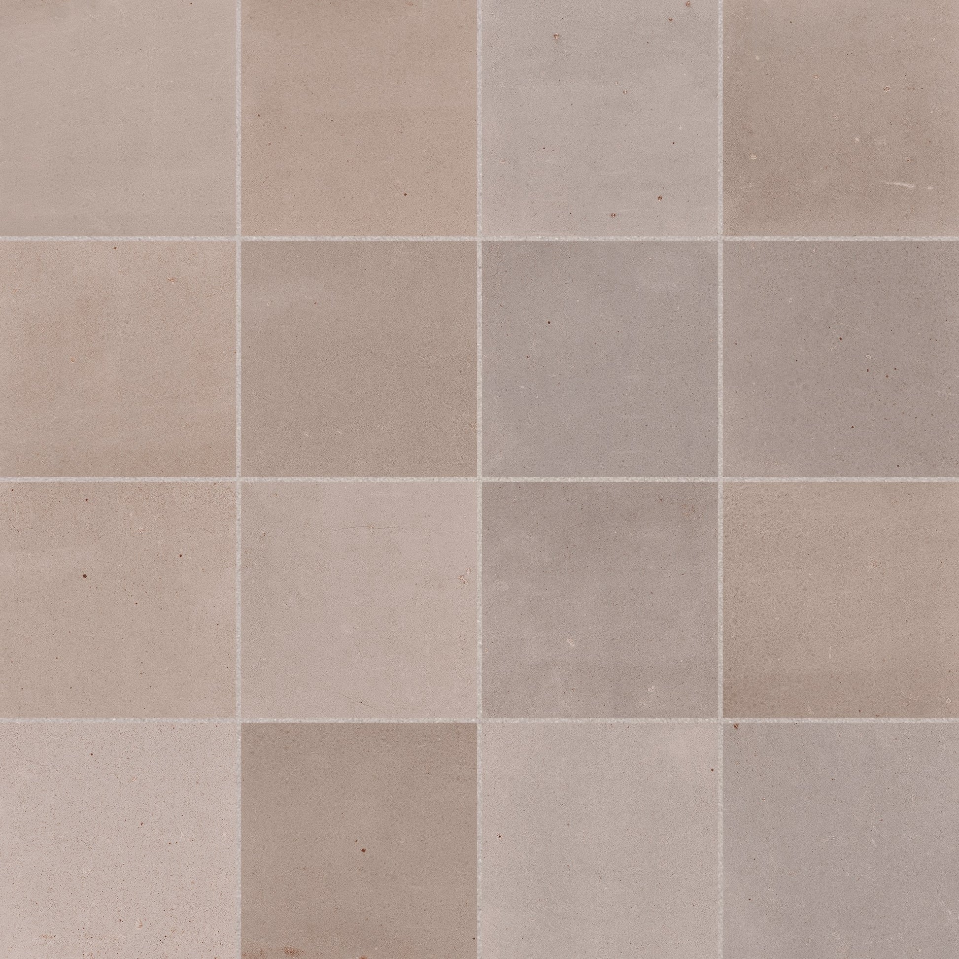 Carrelage effet Zellige Greige 10x10x0,85 cm Mat Serinor - Mur intérieur