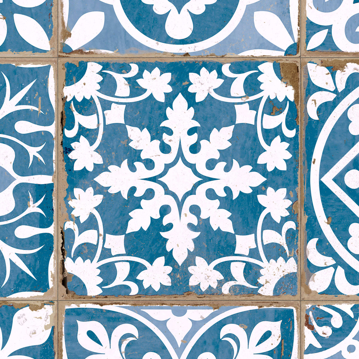 Carrelage Vintage Bleu Patchwork 33x33x0,95 cm Vintara - Sol et mur intérieur
