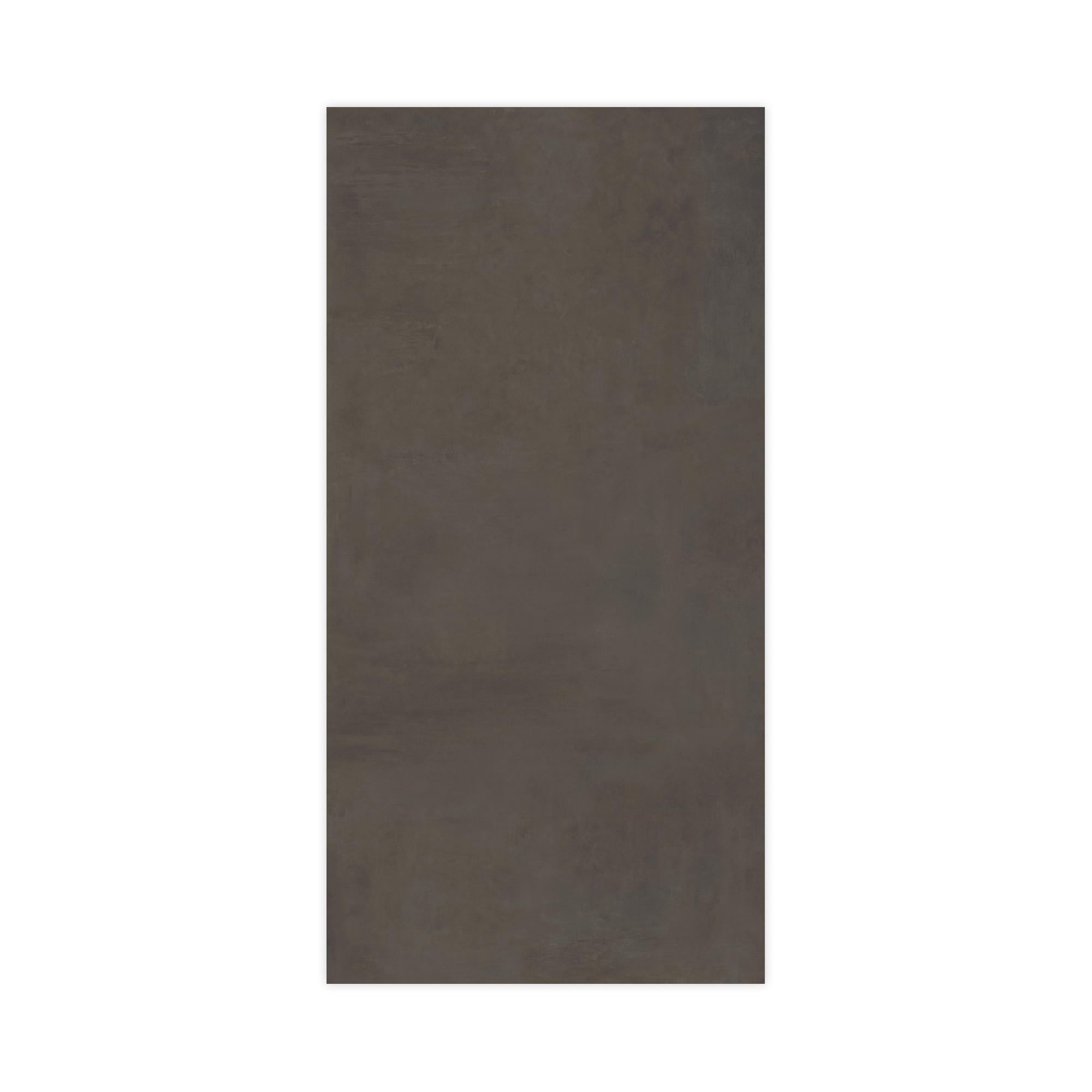 Carrelage effet Béton Brun Cuir 240x120x0,9 cm Mat Vetrano - Mur intérieur