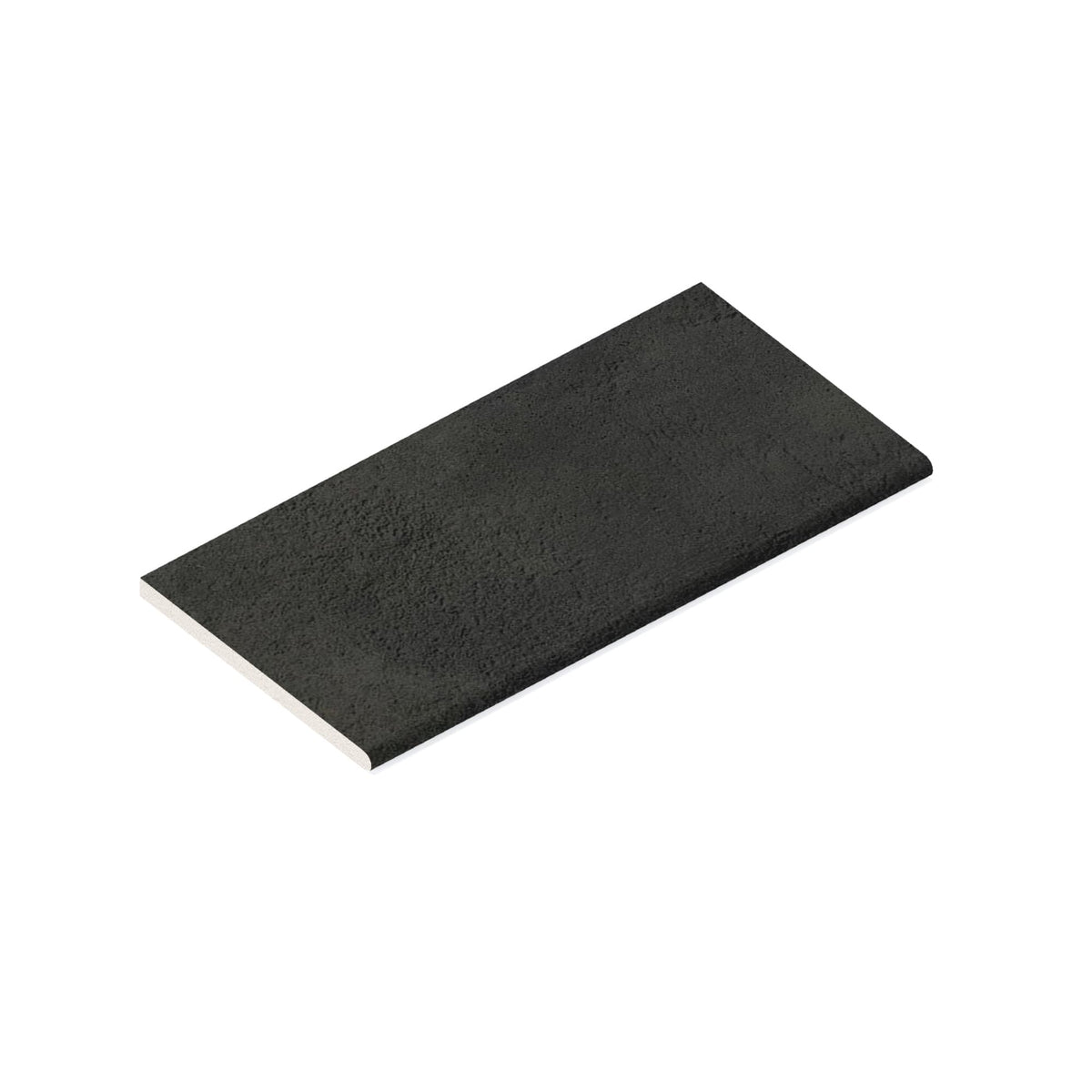 Margelle de piscine effet Béton Gris Nuit 60x30x2 cm Bord 1/2 Rond Gravino