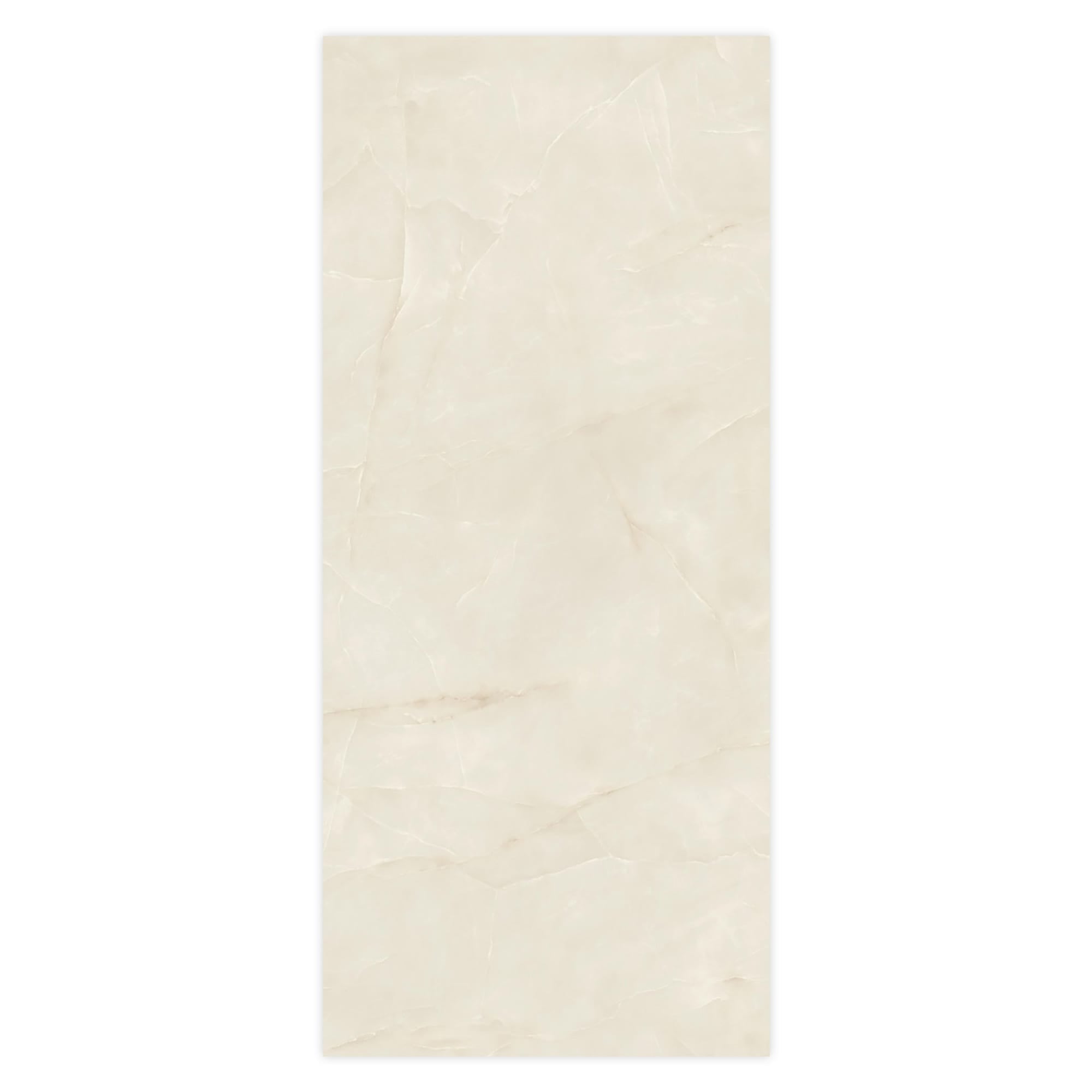 Carrelage effet Onyx Blanc Opalin 278x120x0,6 cm Brillant Nerolio - Mur intérieur