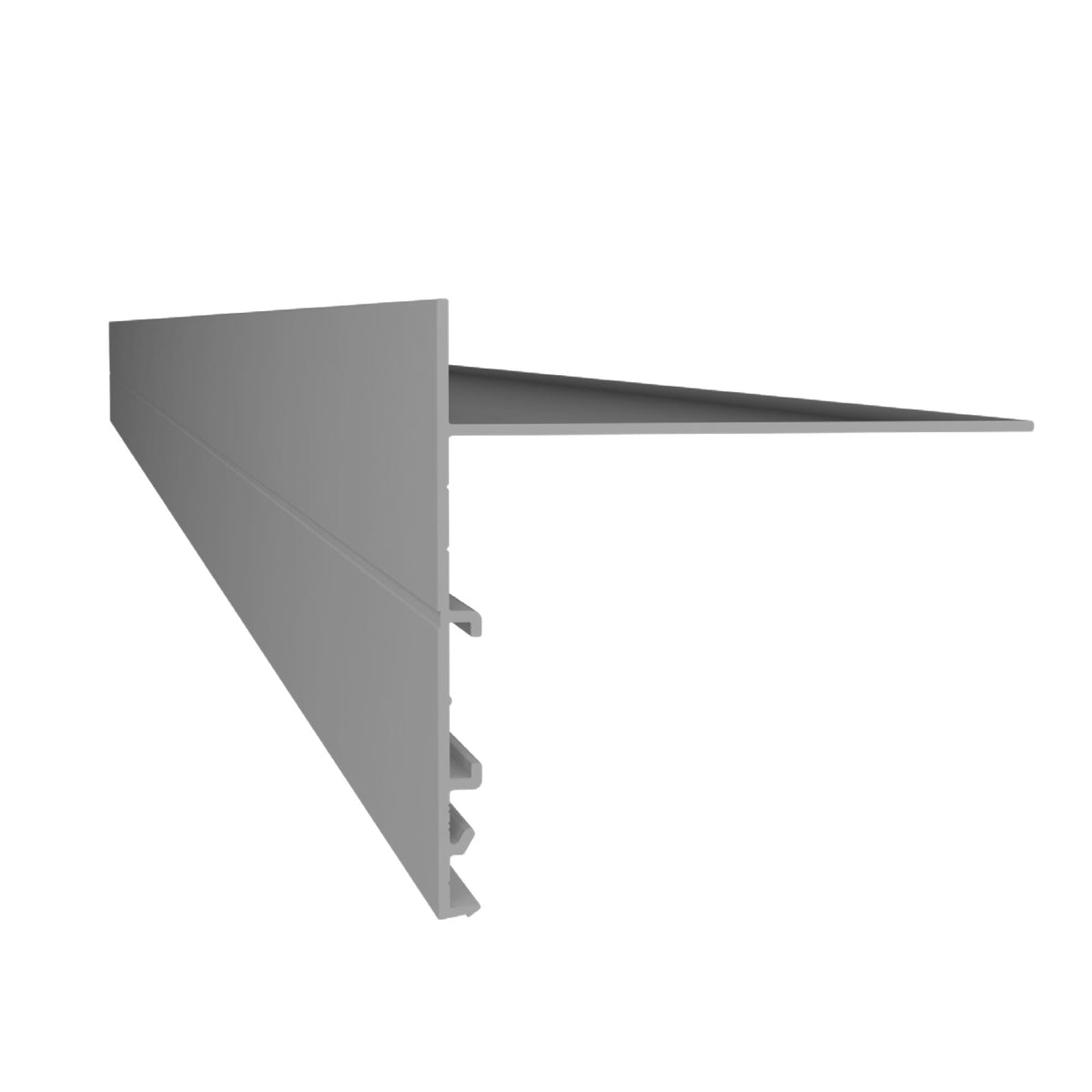 Profilé alu pour terrasse sur plots 240x10 cm Gris Aluminium - YEED