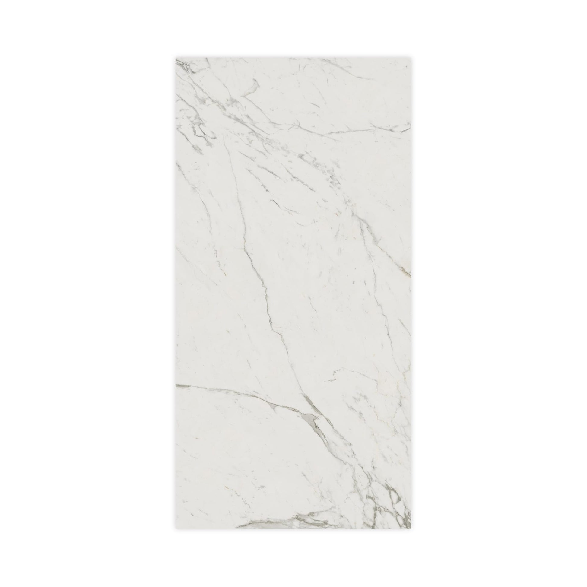 Carrelage effet Marbre Blanc Calacatta Extra 240x120x0,9 cm Brillant Clarenza - Mur intérieur