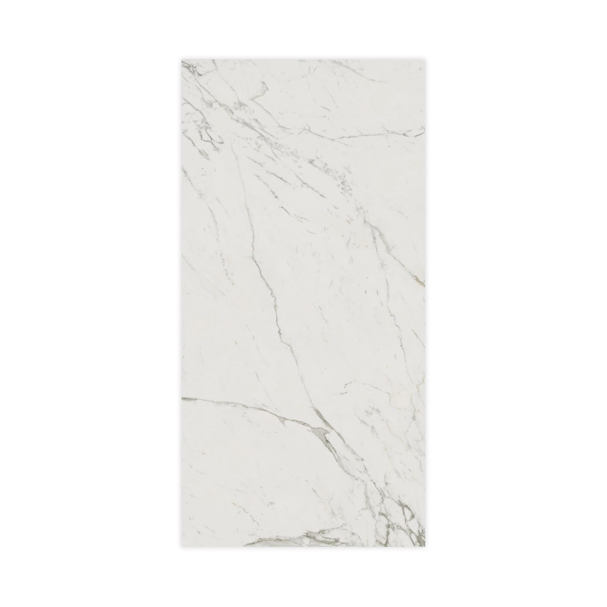 Carrelage effet Marbre Blanc Calacatta Extra 240x120x0,9 cm Brillant Clarenza - Mur intérieur