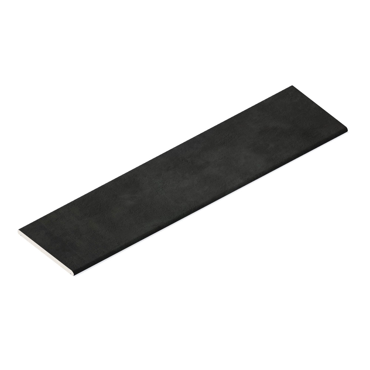 Couvertine effet Béton Gris Nuit 120x30x2 cm Bord 1/2 Rond Double Larmier Gravino