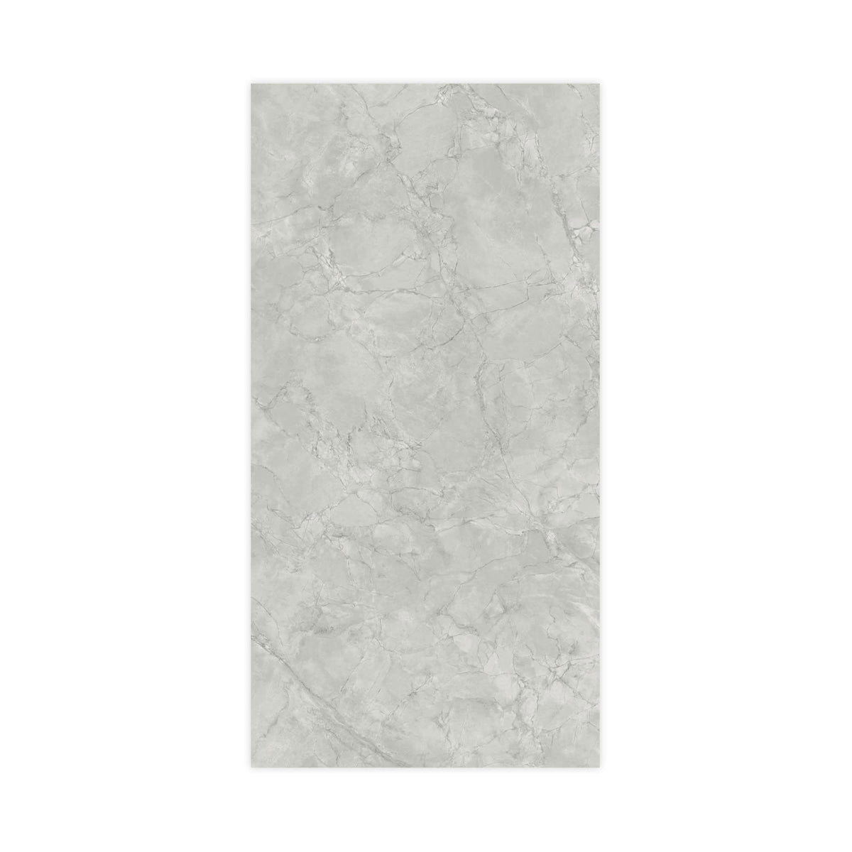 Carrelage effet Marbre Gris Mist 240x120x0,9 cm Brillant Montira - Mur intérieur