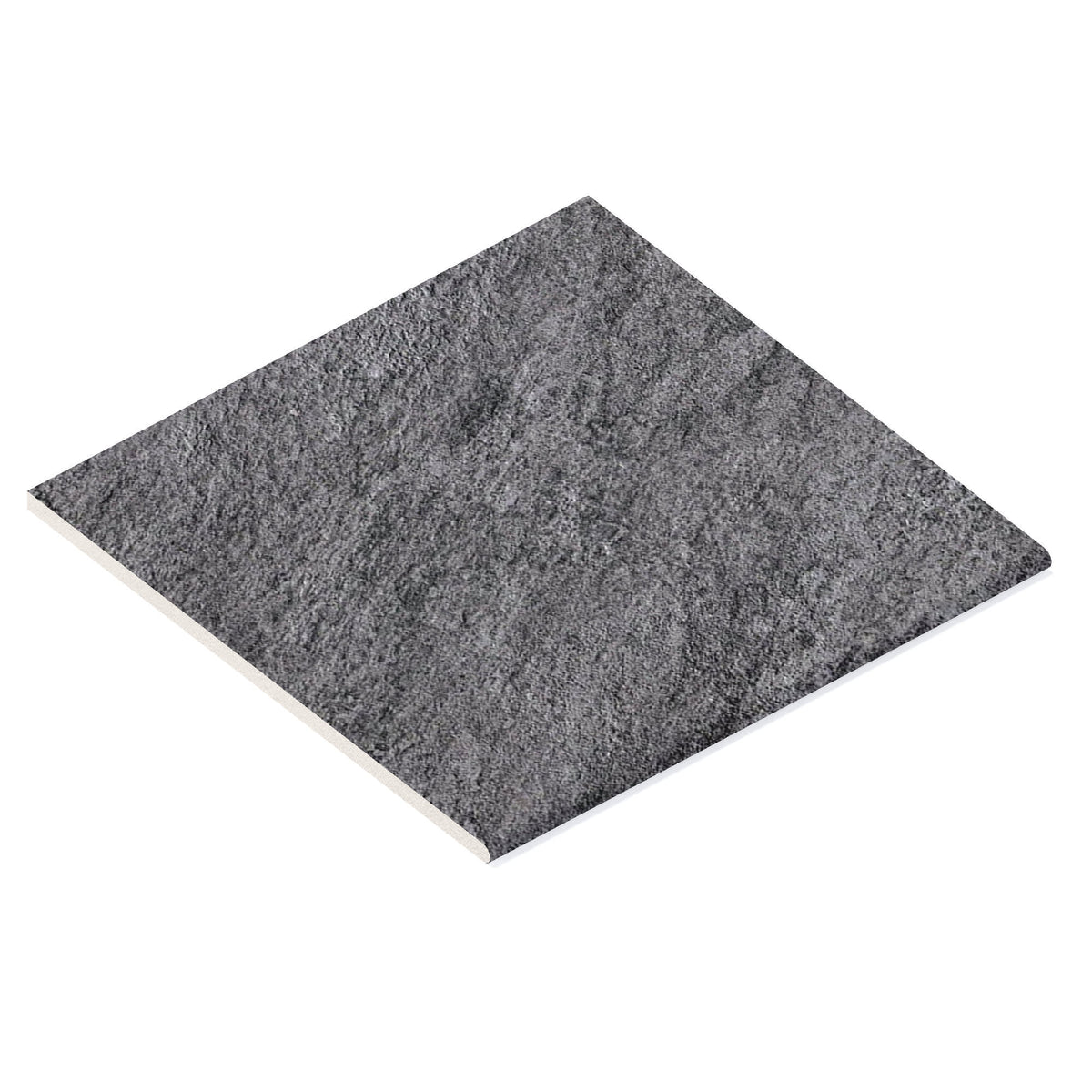 Margelle de piscine effet Pierre Quartzite Gris Ombre 60x60x2 cm Bord 1/2 Rond Teravio