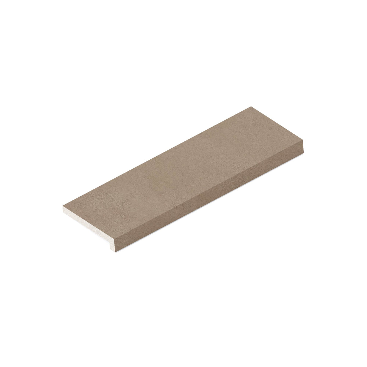 Margelle de piscine effet Béton Brun Sable 60x20x2 cm Bord Droit avec retombée Benzaro