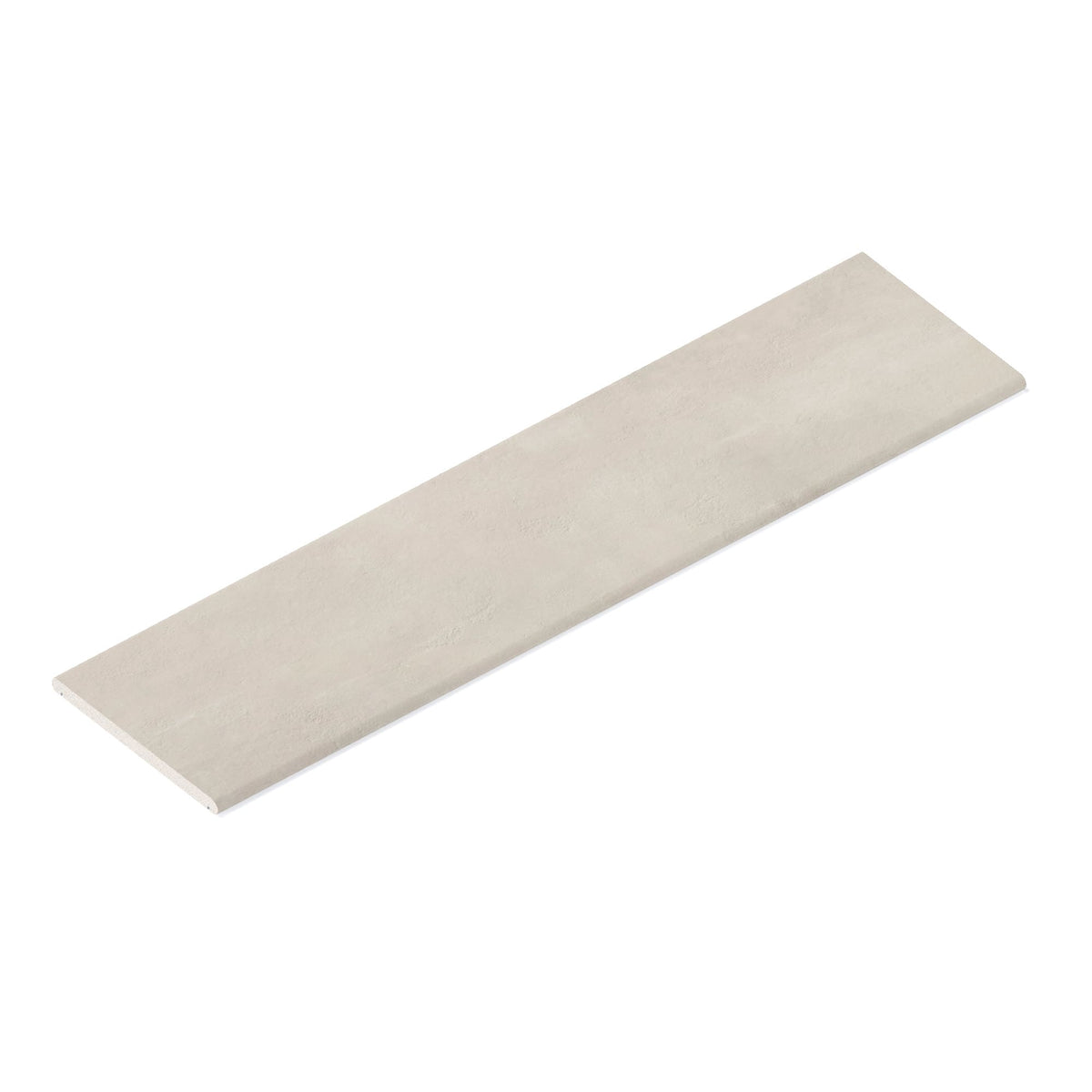 Couvertine effet Béton Gris Luce 120x30x2 cm Bord 1/2 Rond Double Larmier Gravino