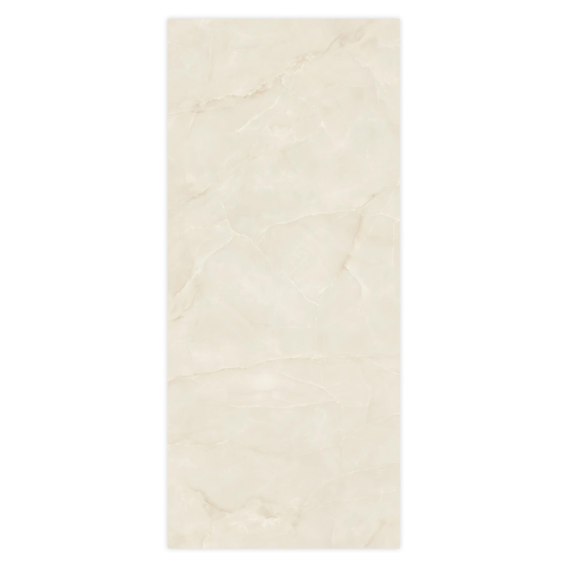 Carrelage effet Onyx Blanc Opalin 278x120x0,6 cm Brillant Nerolio - Mur intérieur