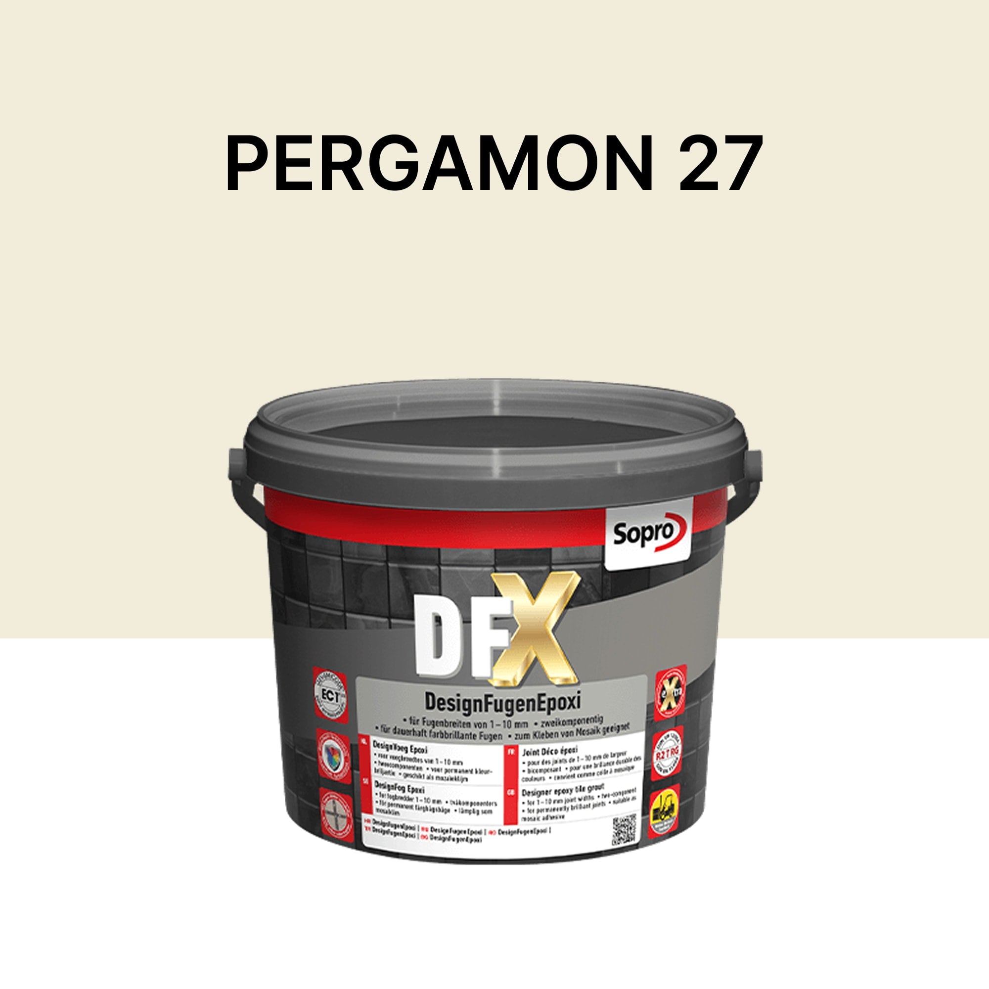 Joint / Colle époxy carrelage et piscine - Pergame 27 - Sopro DFX - 3 kg