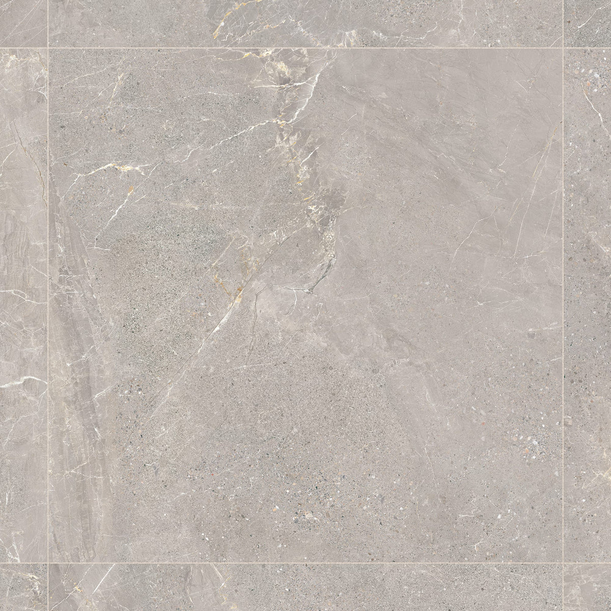 Carrelage effet Pierre Gris Silver 100x100x2 cm Torvane - Sol extérieur