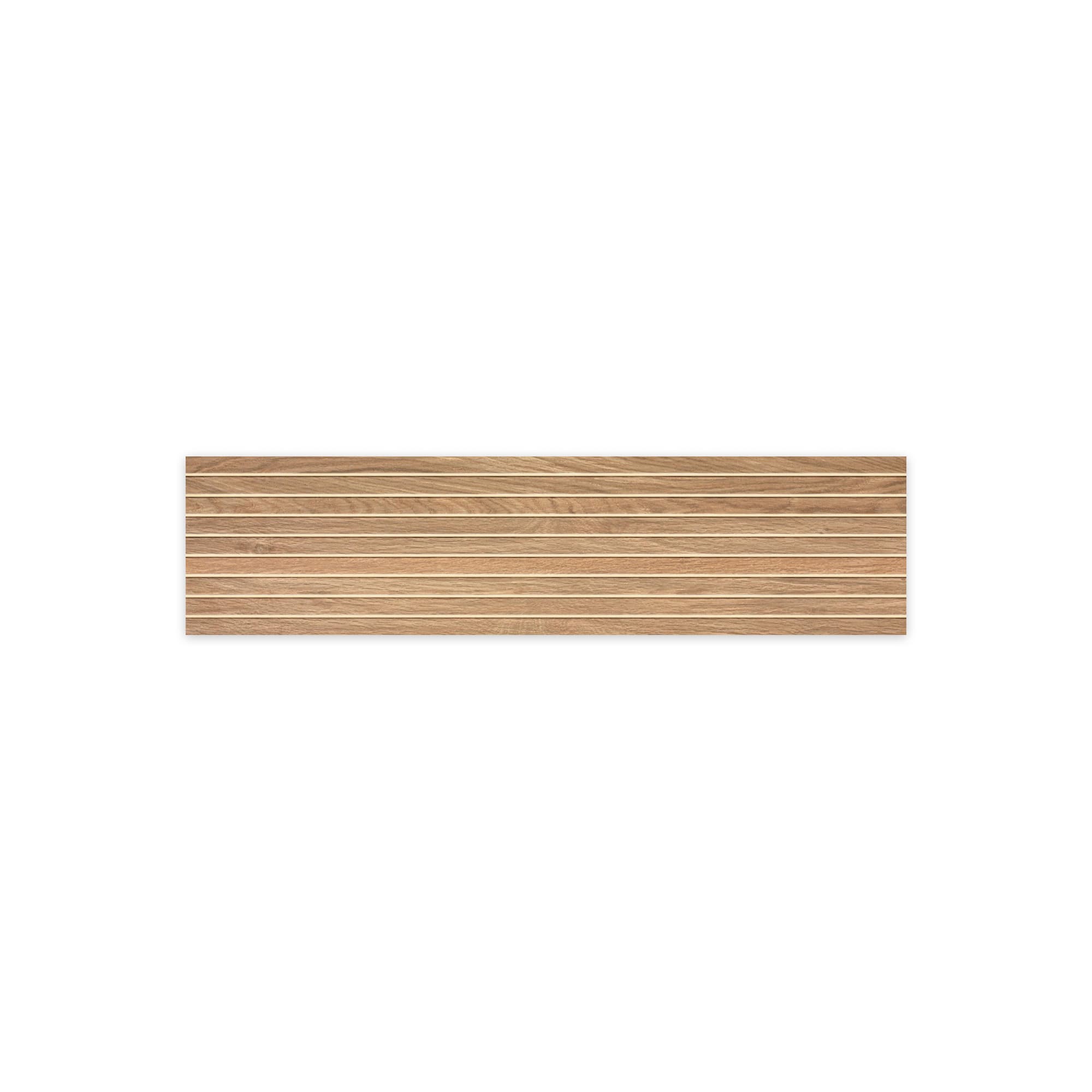 Carrelage effet Bois Chêne Nature Stripe 90x22,5x0,95 cm Mat Olmero - Mur intérieur