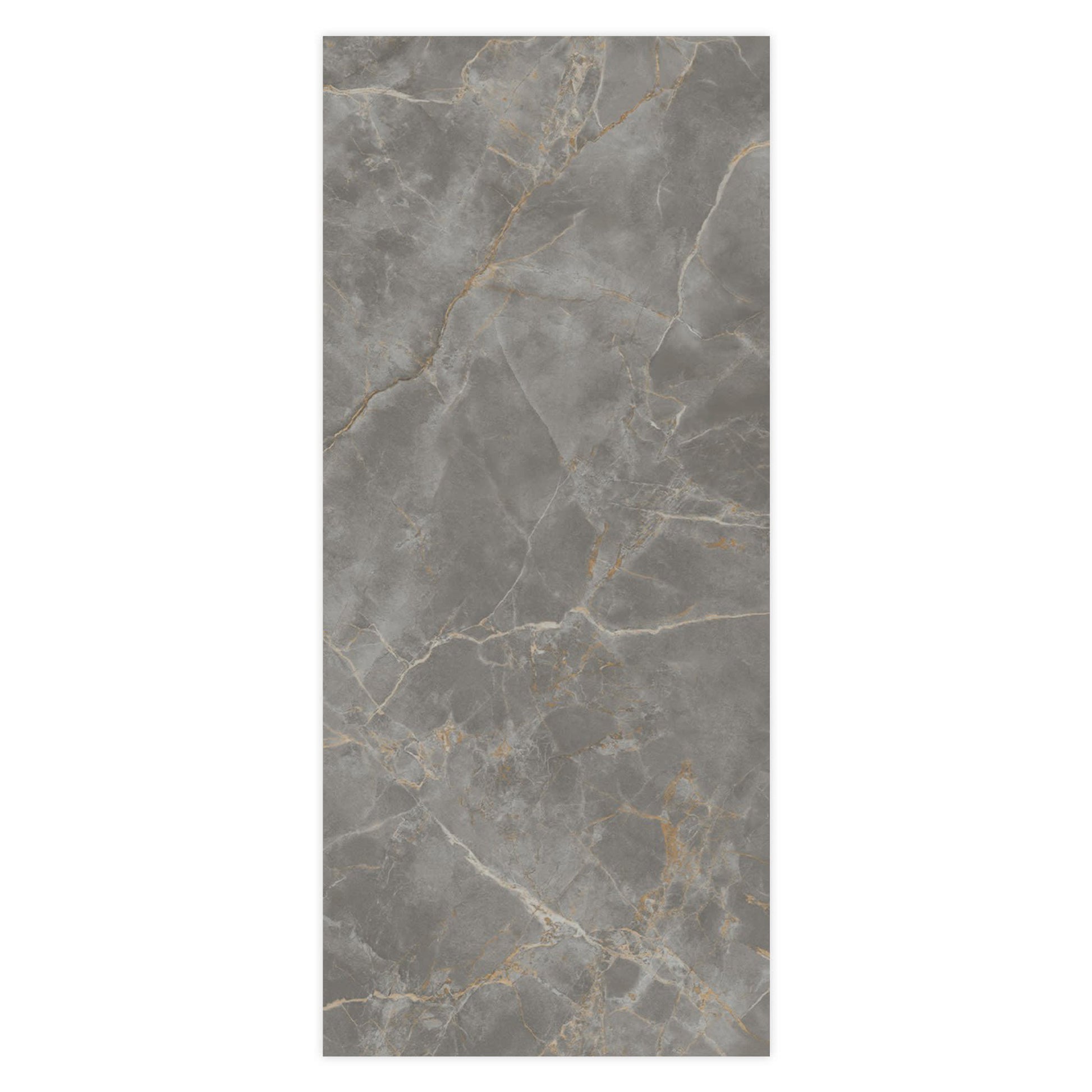 Carrelage effet Marbre Gris Titan 278x120x0,6 cm Silk Montira - Mur intérieur