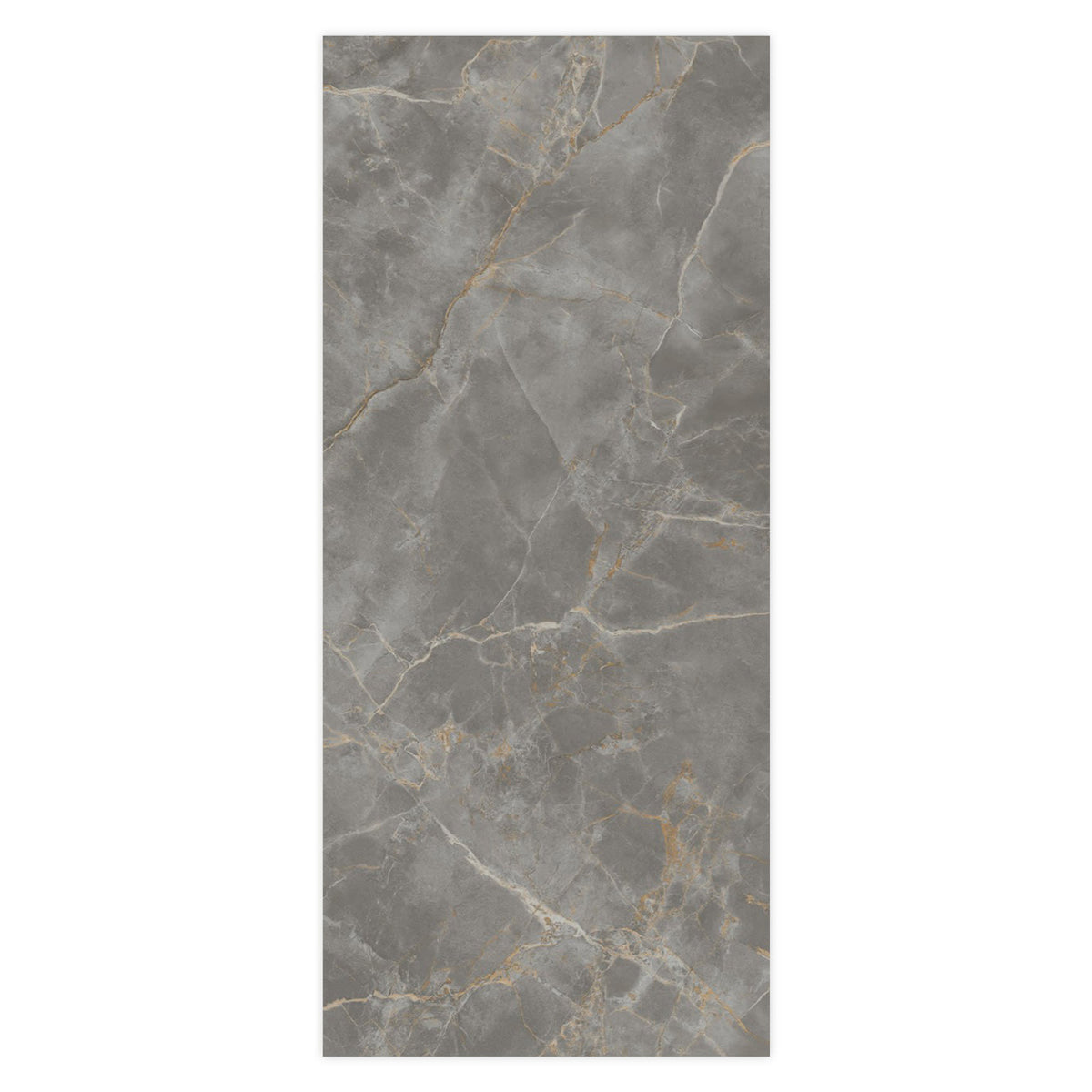 Carrelage effet Marbre Gris Titan 278x120x0,6 cm Silk Montira - Mur intérieur