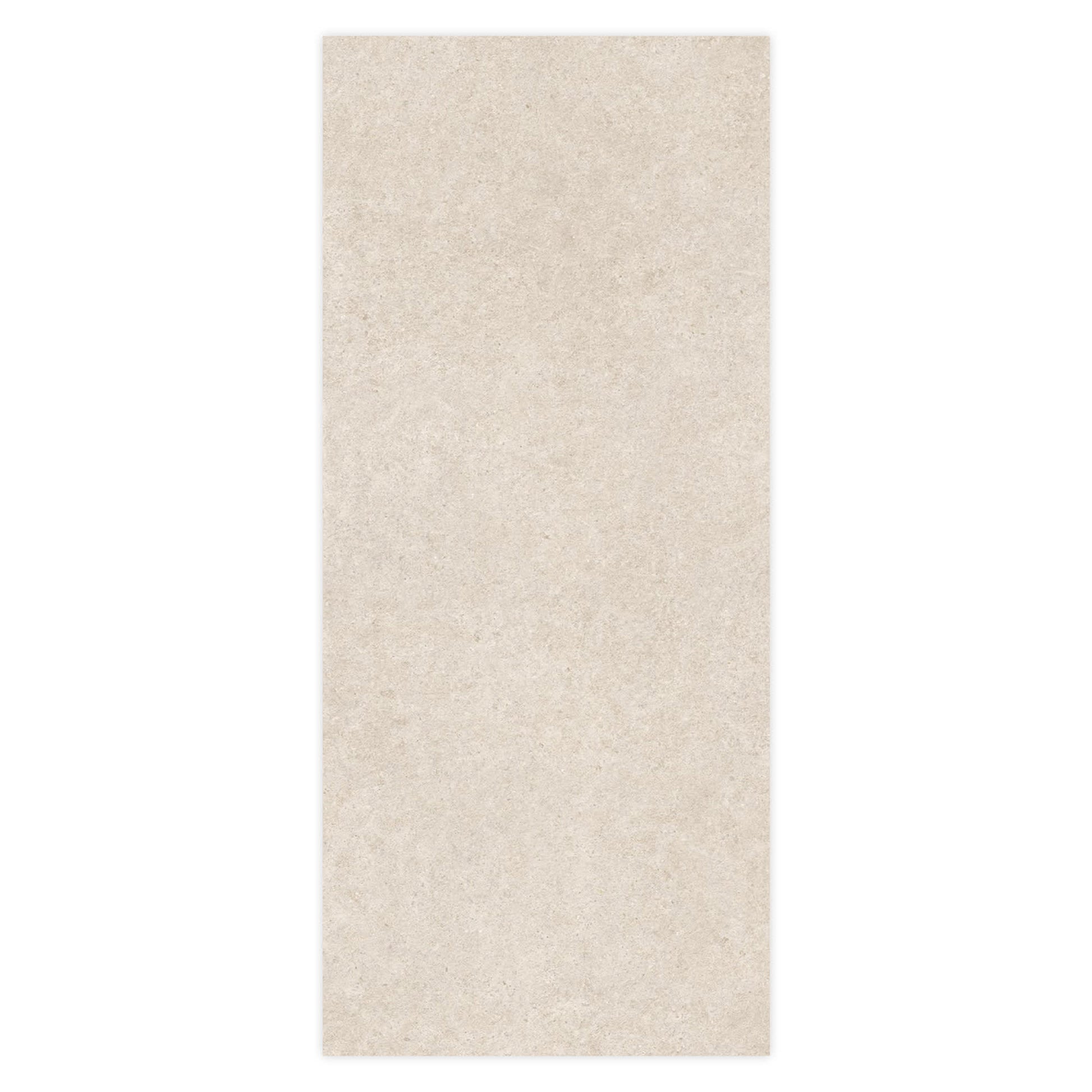 Carrelage effet Pierre Calcaire Blanc Craie 278x120x0,6 cm Mat Domella - Mur intérieur
